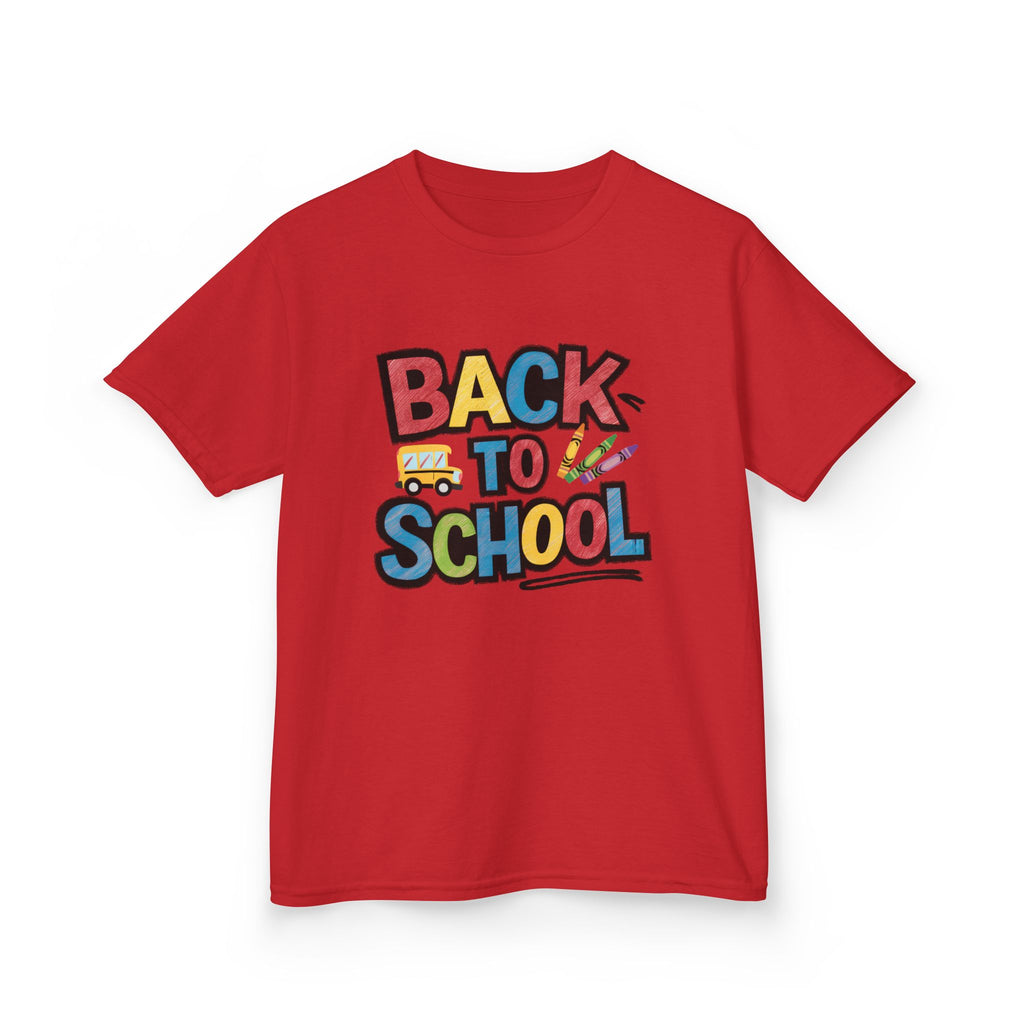 Back to School Kids T-Shirt — Colorful Retro School Design