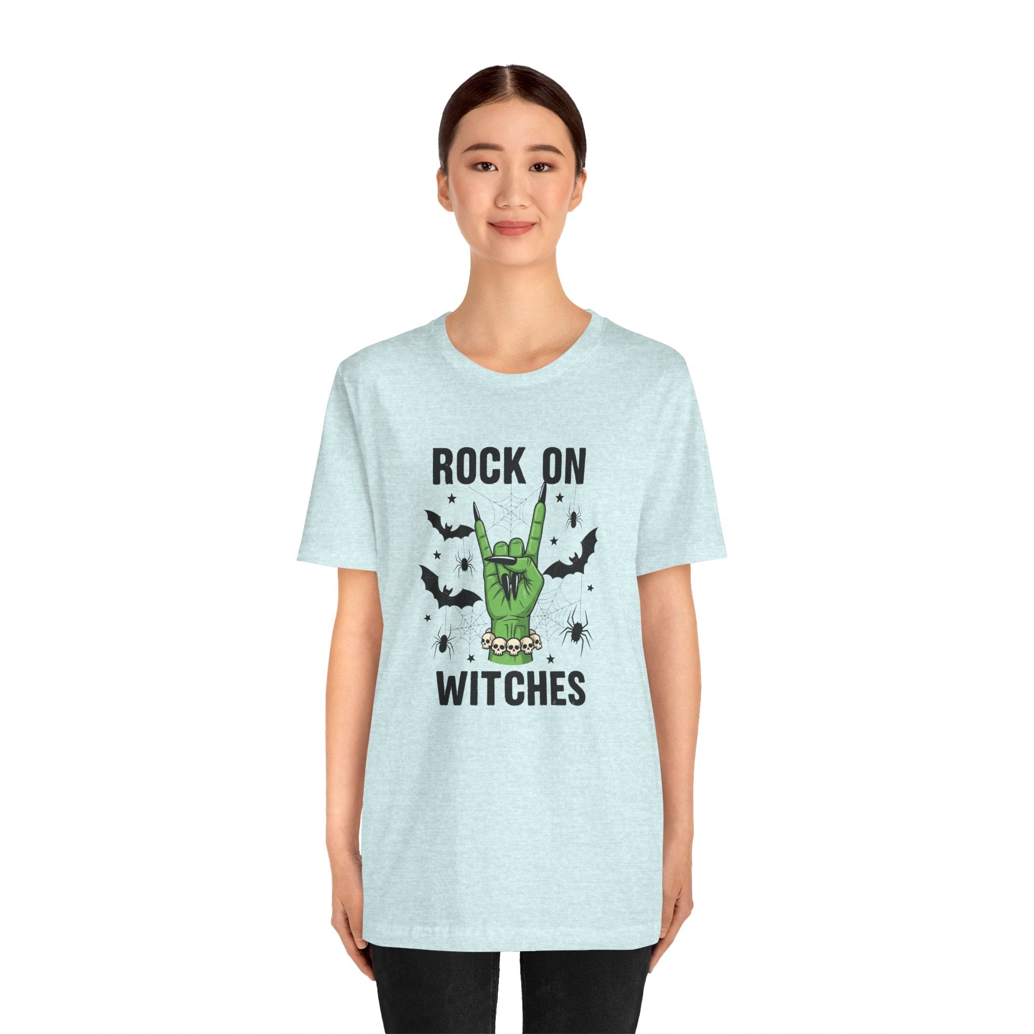 Rock On Witches T-Shirt — Halloween Witch Hand Graphic Tee