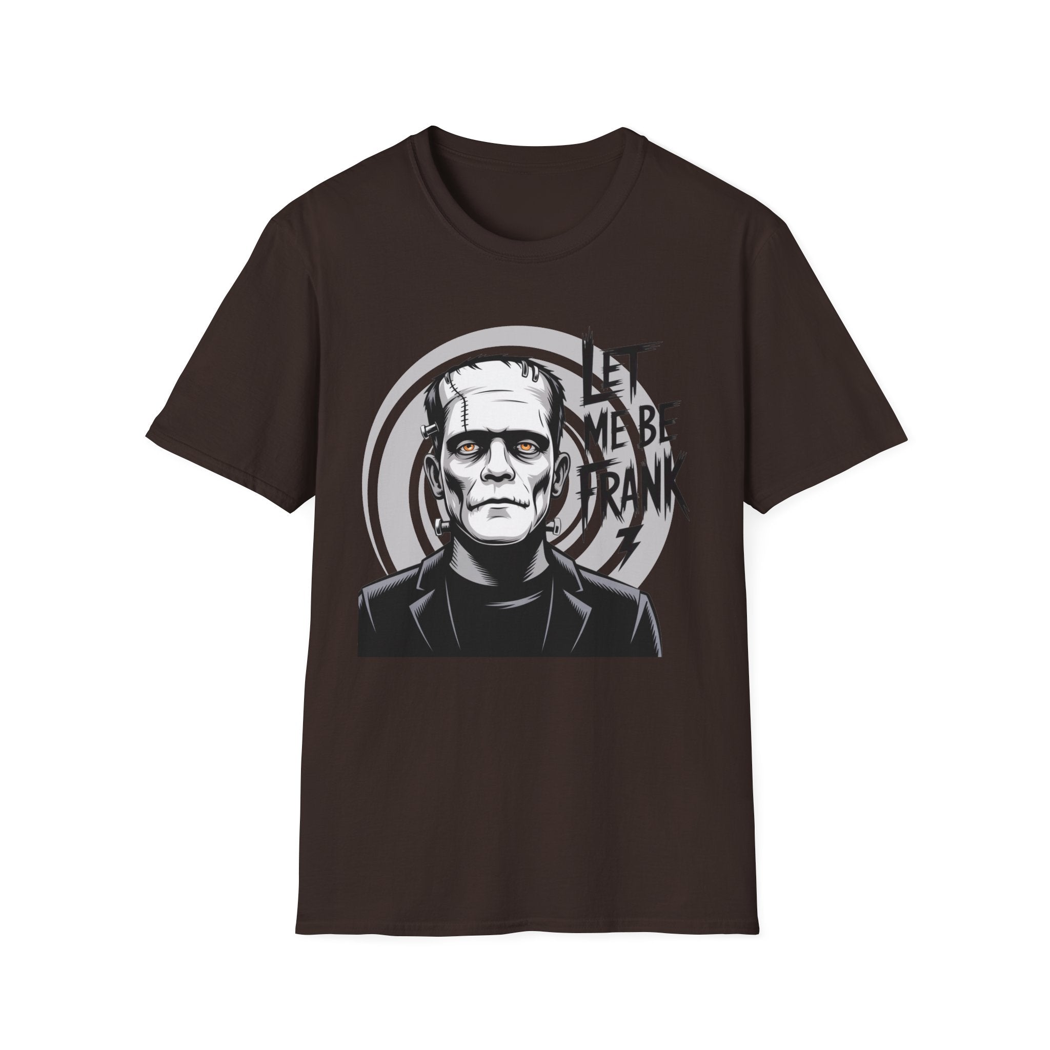 Frankenstein Monster Graphic T-Shirt — "Let Me Be Frank" Halloween Tee