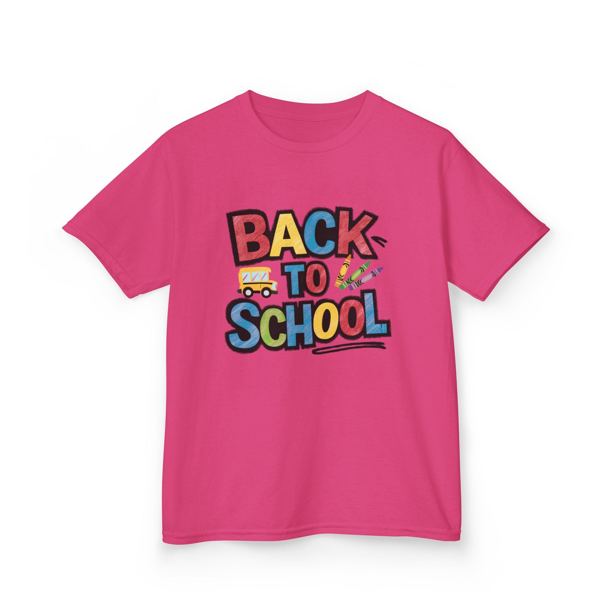 Back to School Kids T-Shirt — Colorful Retro School Design