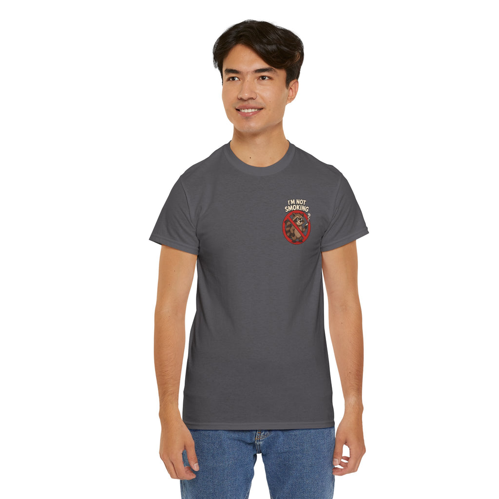 Graphic Tee — "What Are You Looking At?" Raccoon Illustration T-Shirt