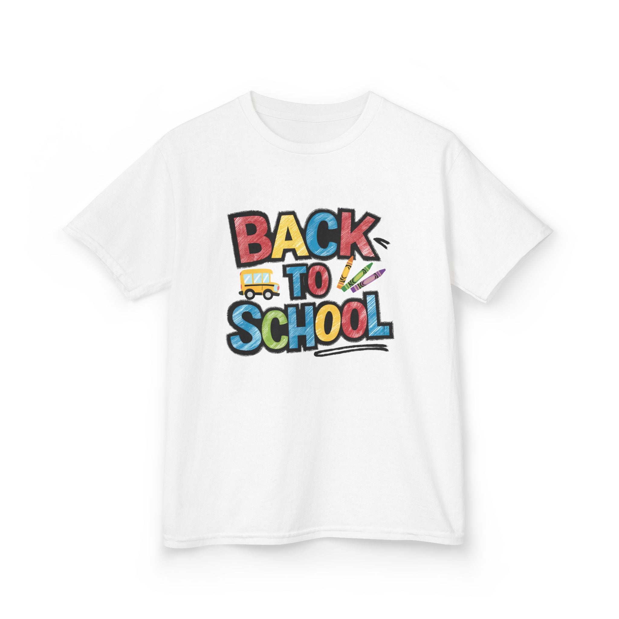 Back to School Kids T-Shirt — Colorful Retro School Design