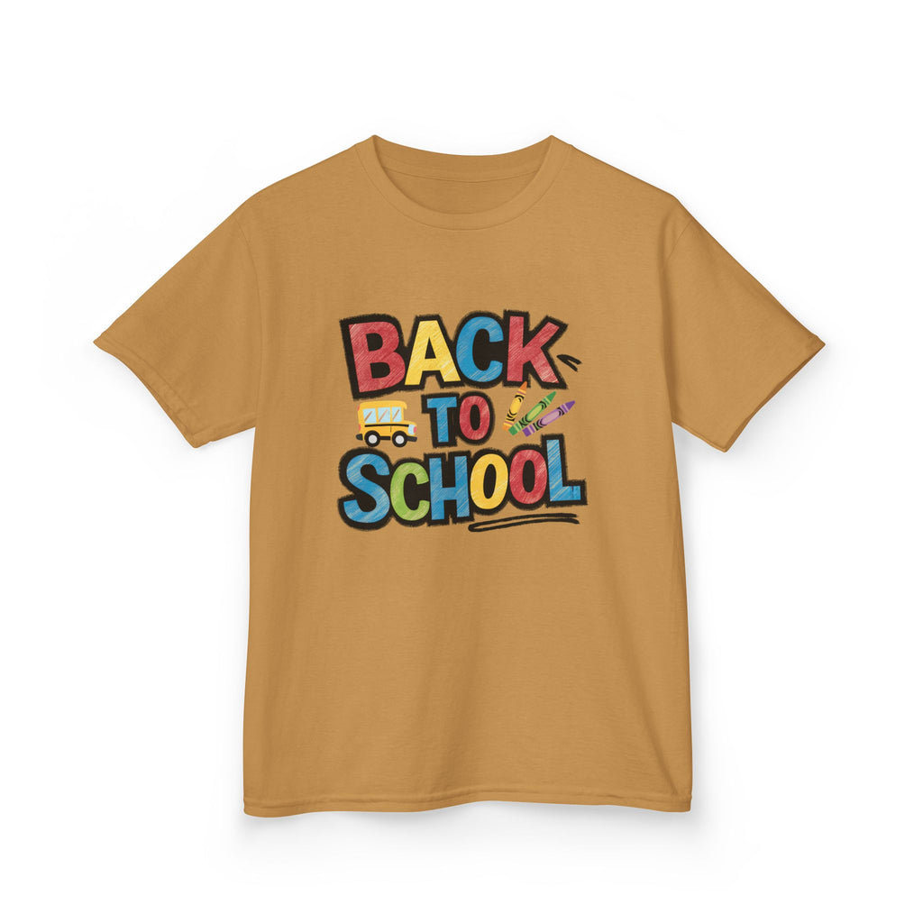Back to School Kids T-Shirt — Colorful Retro School Design