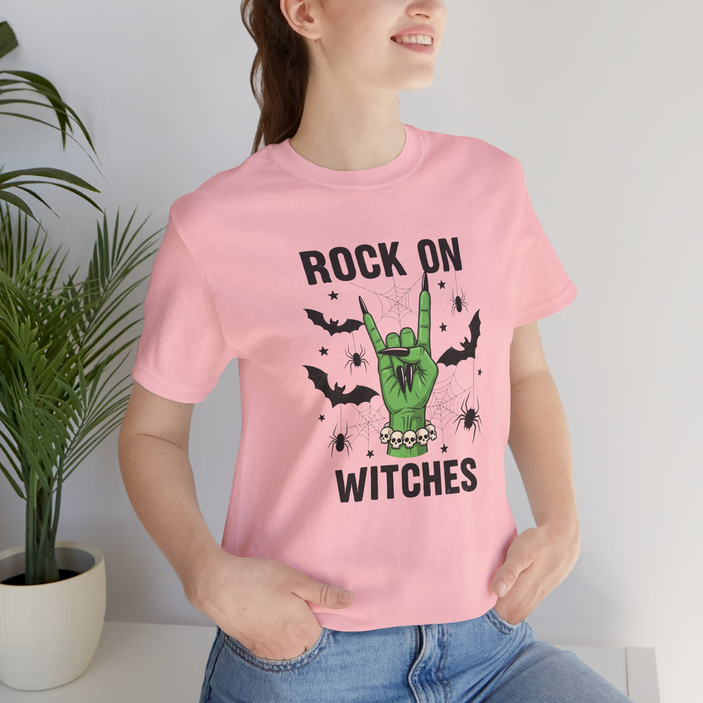Rock On Witches T-Shirt — Halloween Witch Hand Graphic Tee