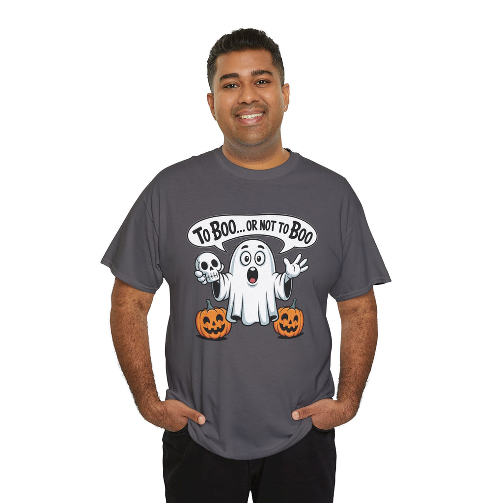Halloween Ghost Tee - "To Boo... or Not to Boo" Cute Spooky Graphic T-Shirt