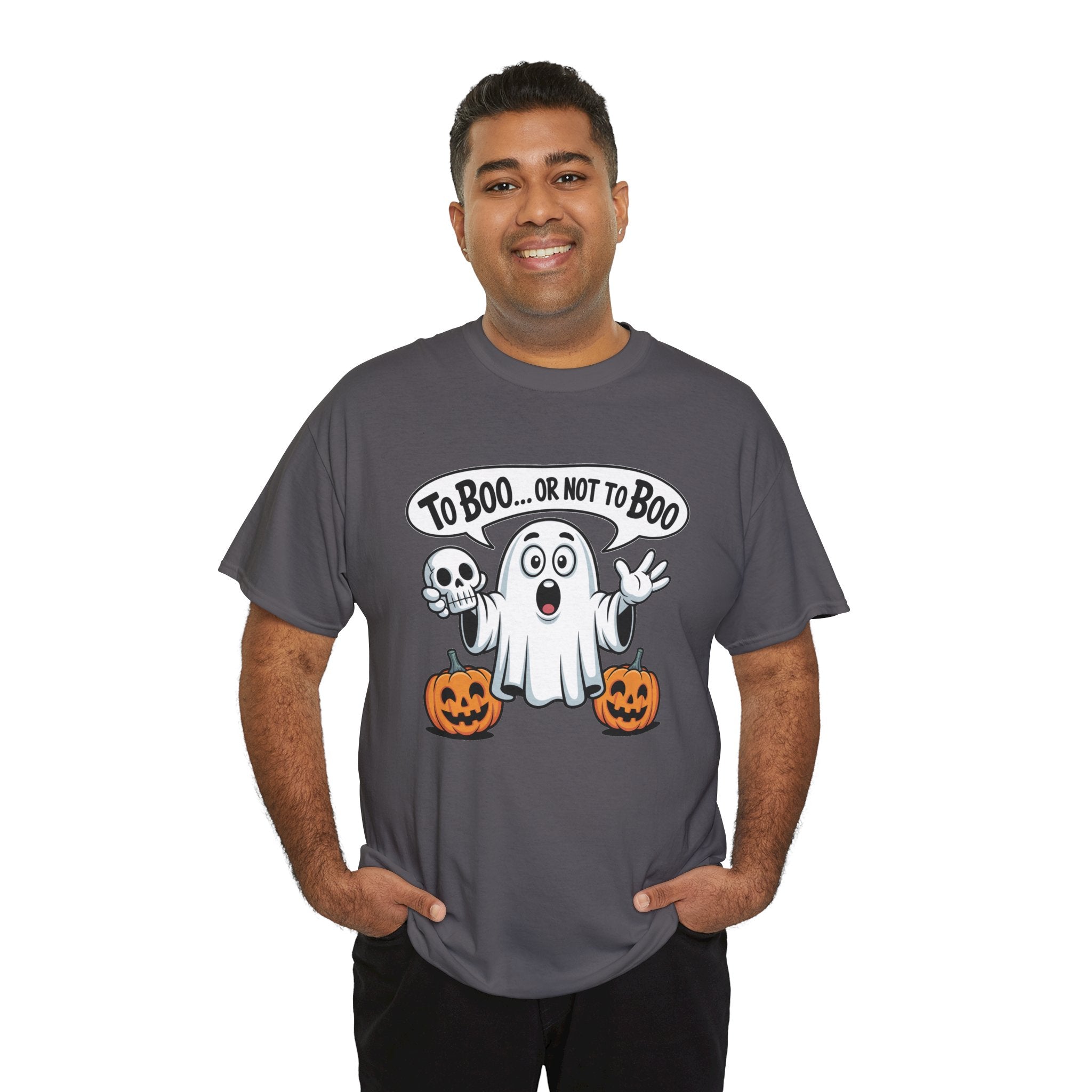 Halloween Ghost Tee - "To Boo... or Not to Boo" Cute Spooky Graphic T-Shirt