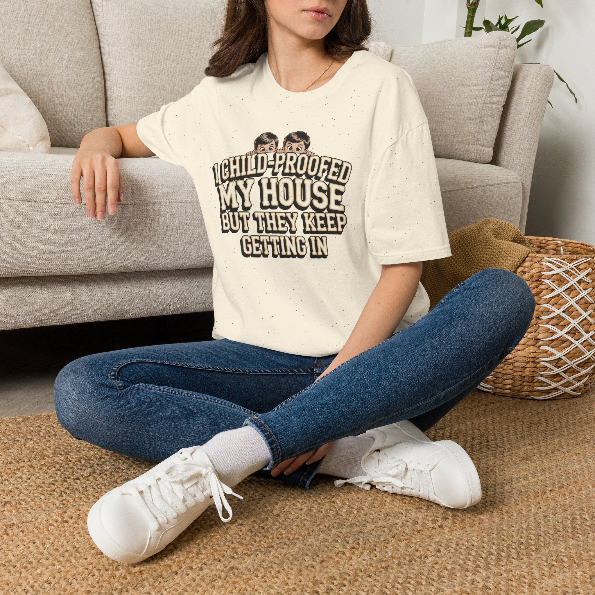 Funny Mom T-Shirt — I Child-Proofed My House Parenting Humor Gift Tee for Moms