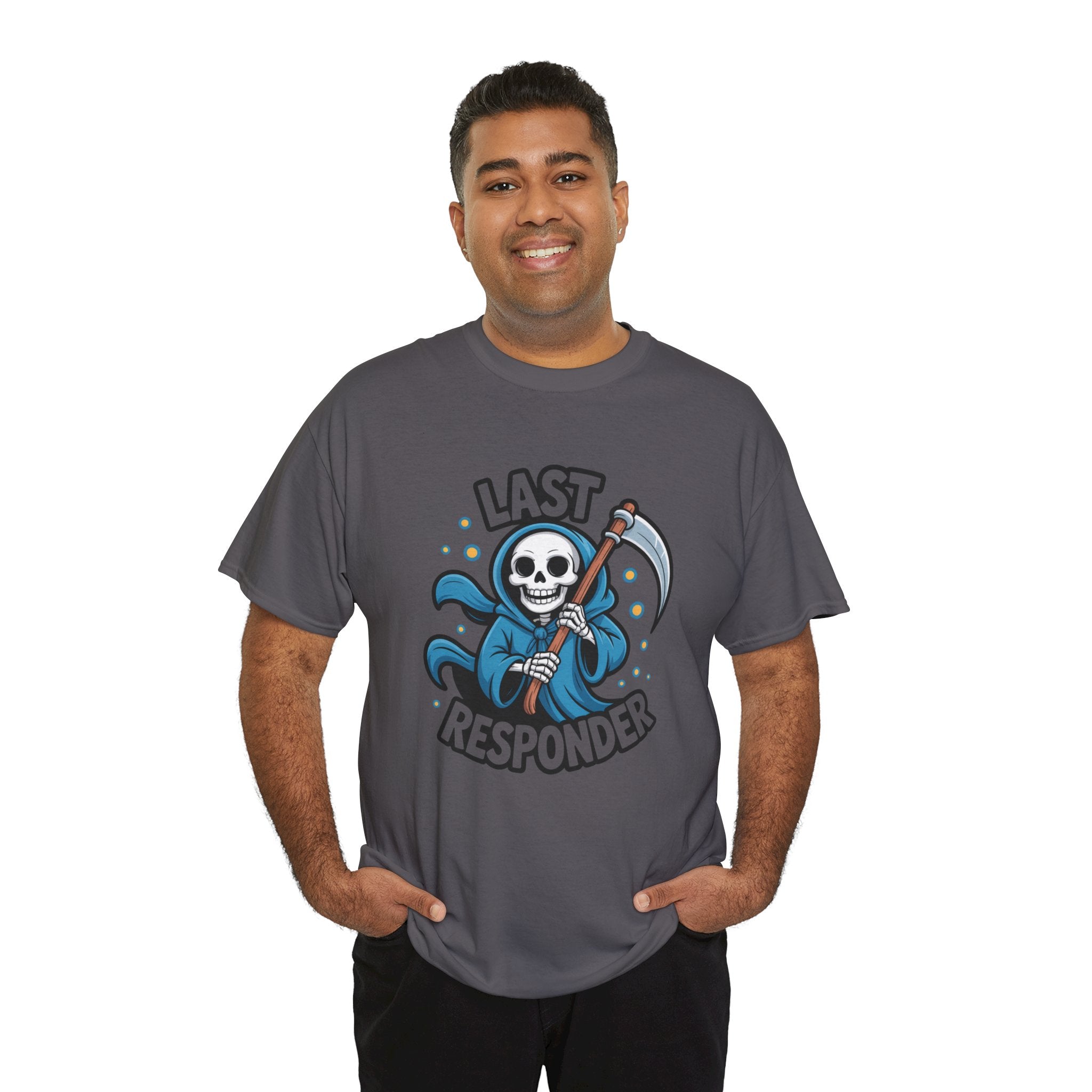 T-Shirt — "Last Responder" Grim Reaper Graphic Tee