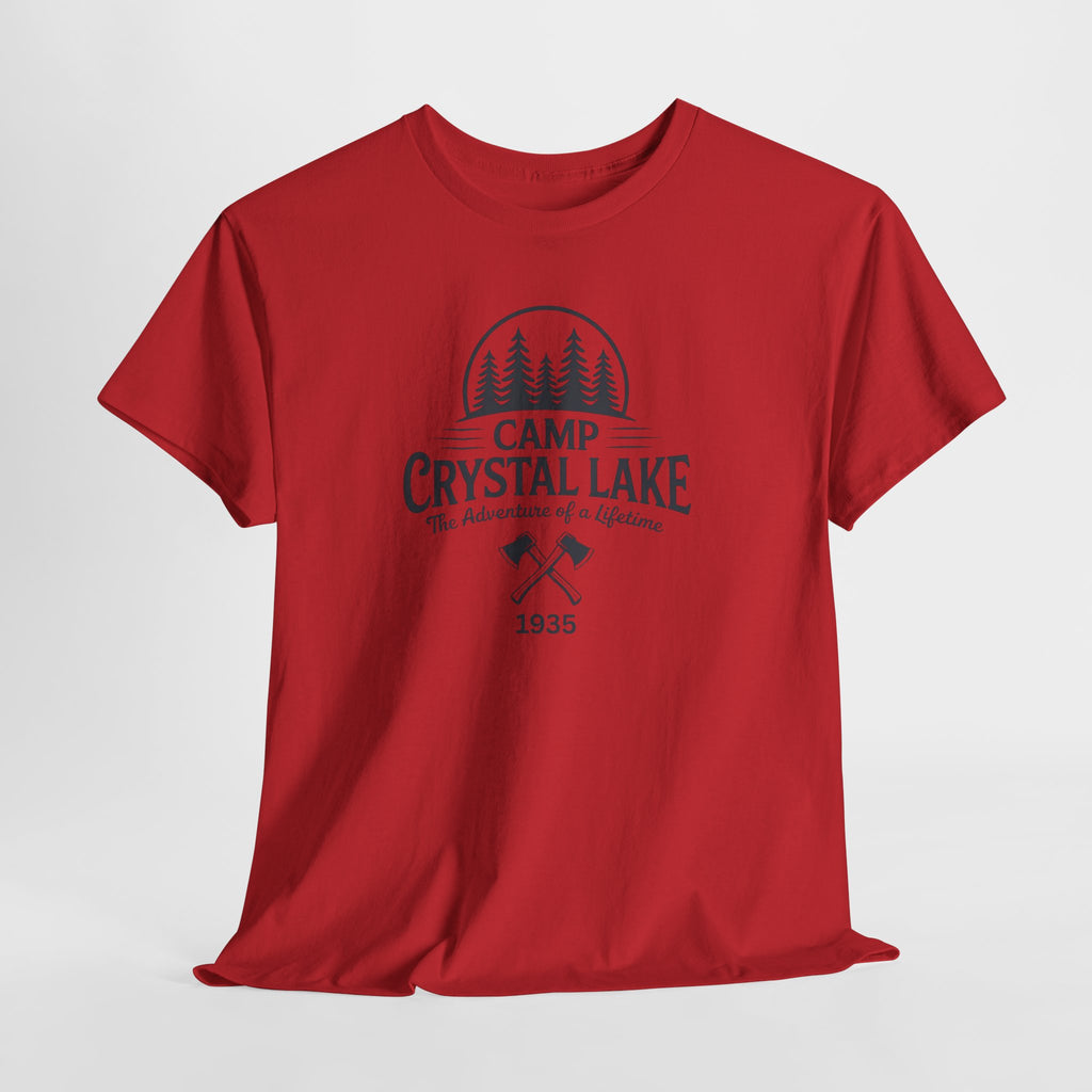 Camp Crystal Lake Tee — Vintage Outdoor Camping Shirt ("Camp Crystal Lake")