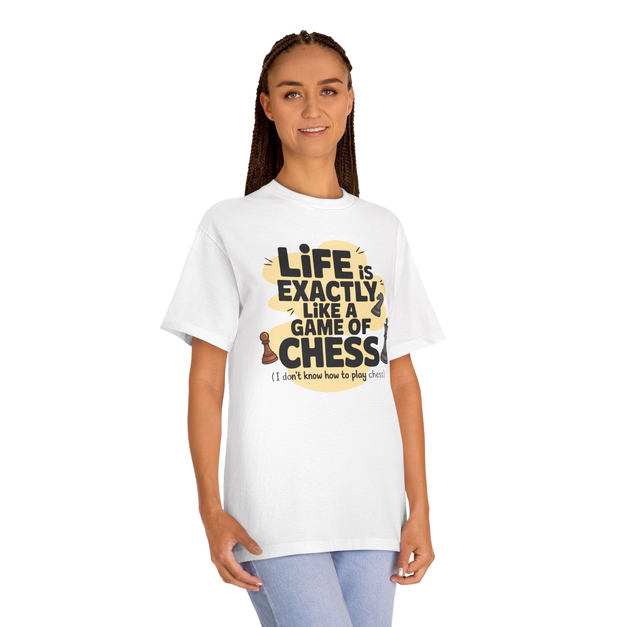 Chess Tee — "Life Is Exactly Like a Game of Chess" Casual Graphic T-Shirt