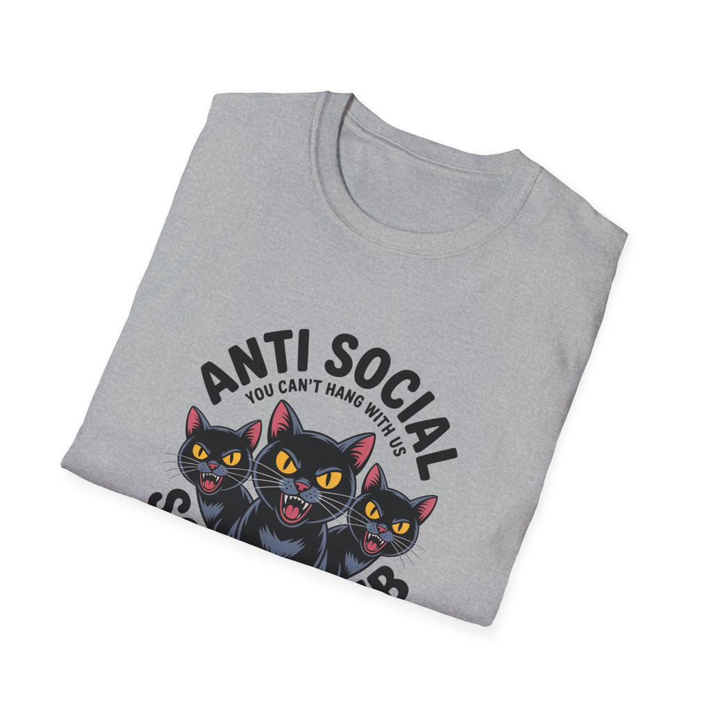 Anti Social Social Club Cat T-Shirt — "You Can't Hang With Us" Graphic Tee