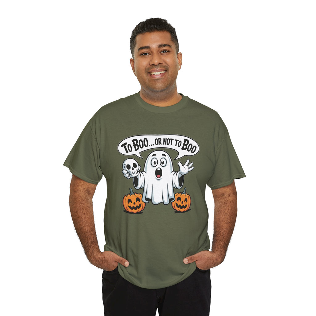 Halloween Ghost Tee - "To Boo... or Not to Boo" Cute Spooky Graphic T-Shirt