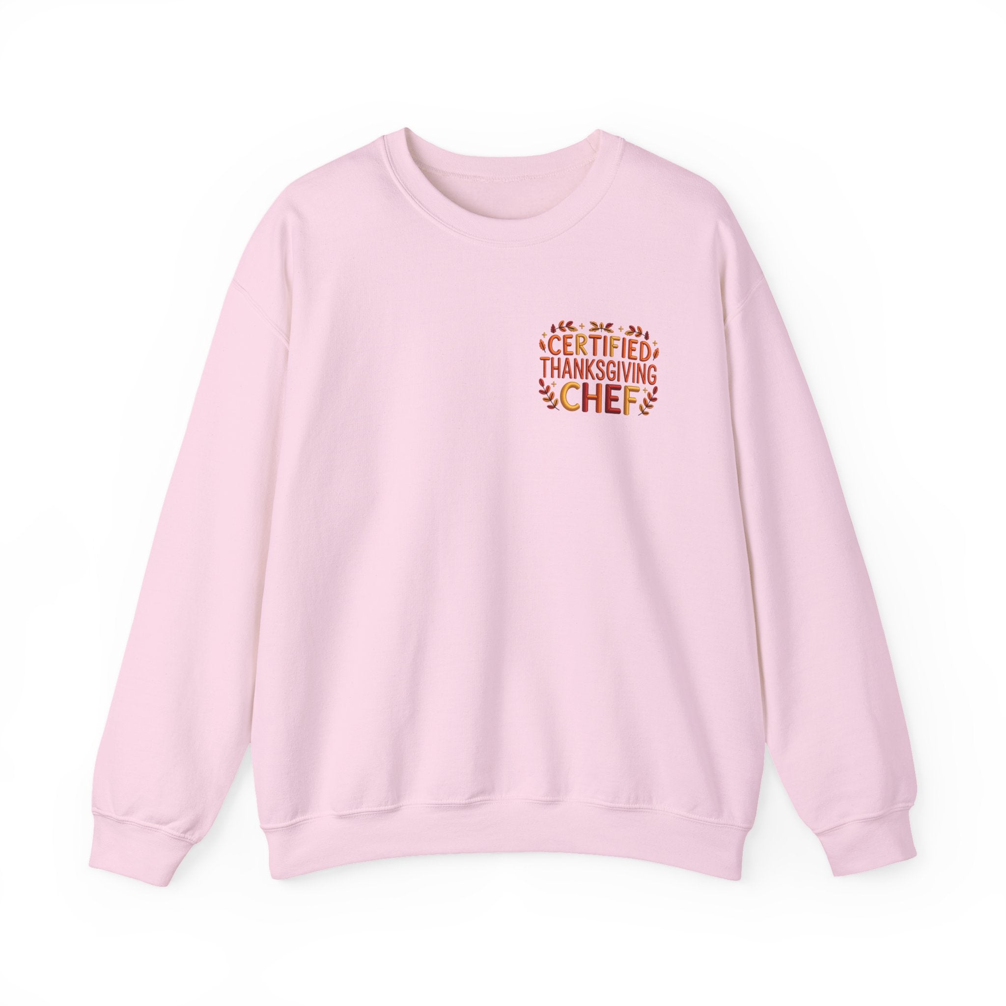 Funny Thanksgiving Chef Crewneck Sweatshirt — Certified Thanksgiving Chef Kitchen Disaster Humor Gift Pullover