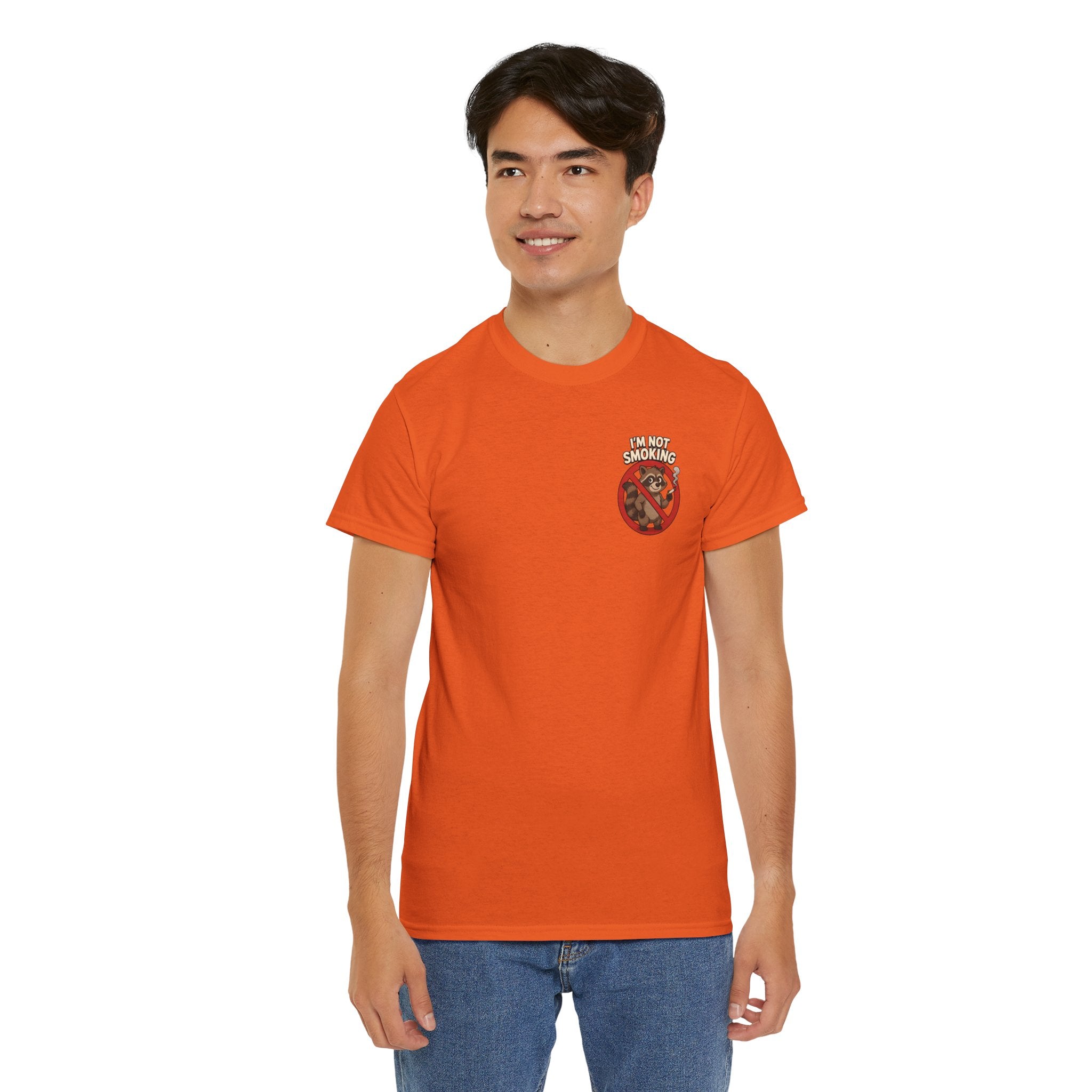 Graphic Tee — "What Are You Looking At?" Raccoon Illustration T-Shirt