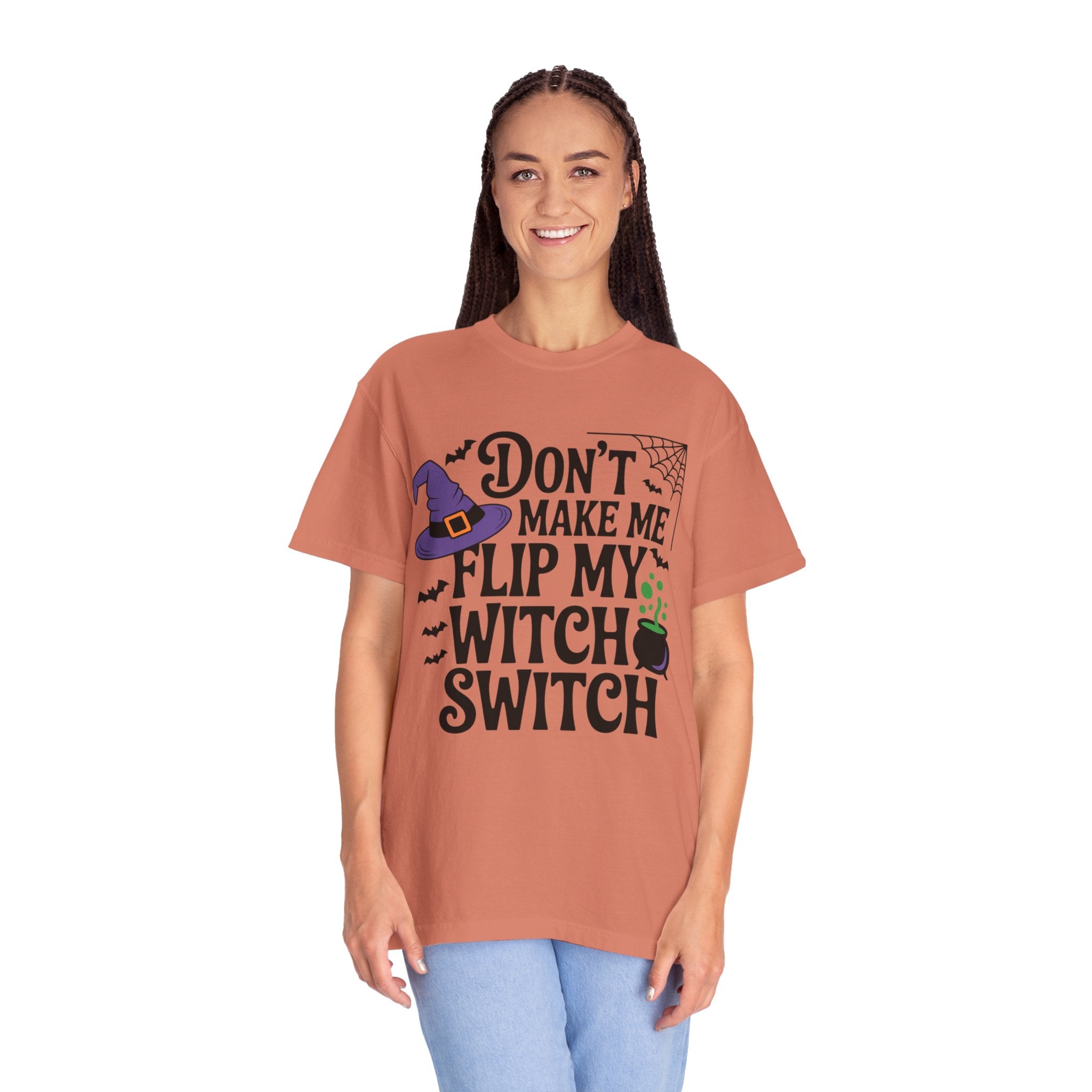 Halloween T-Shirt: "Don't Make Me Flip My Witch Switch" Graphic Tee