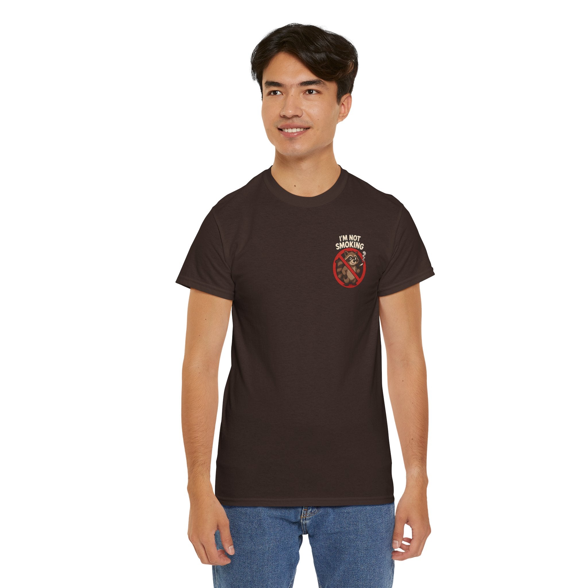 Graphic Tee — "What Are You Looking At?" Raccoon Illustration T-Shirt