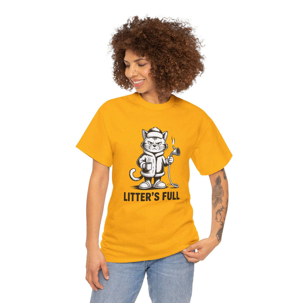 Cat Litter's Full Tee — Funny Cat Graphic T-Shirt