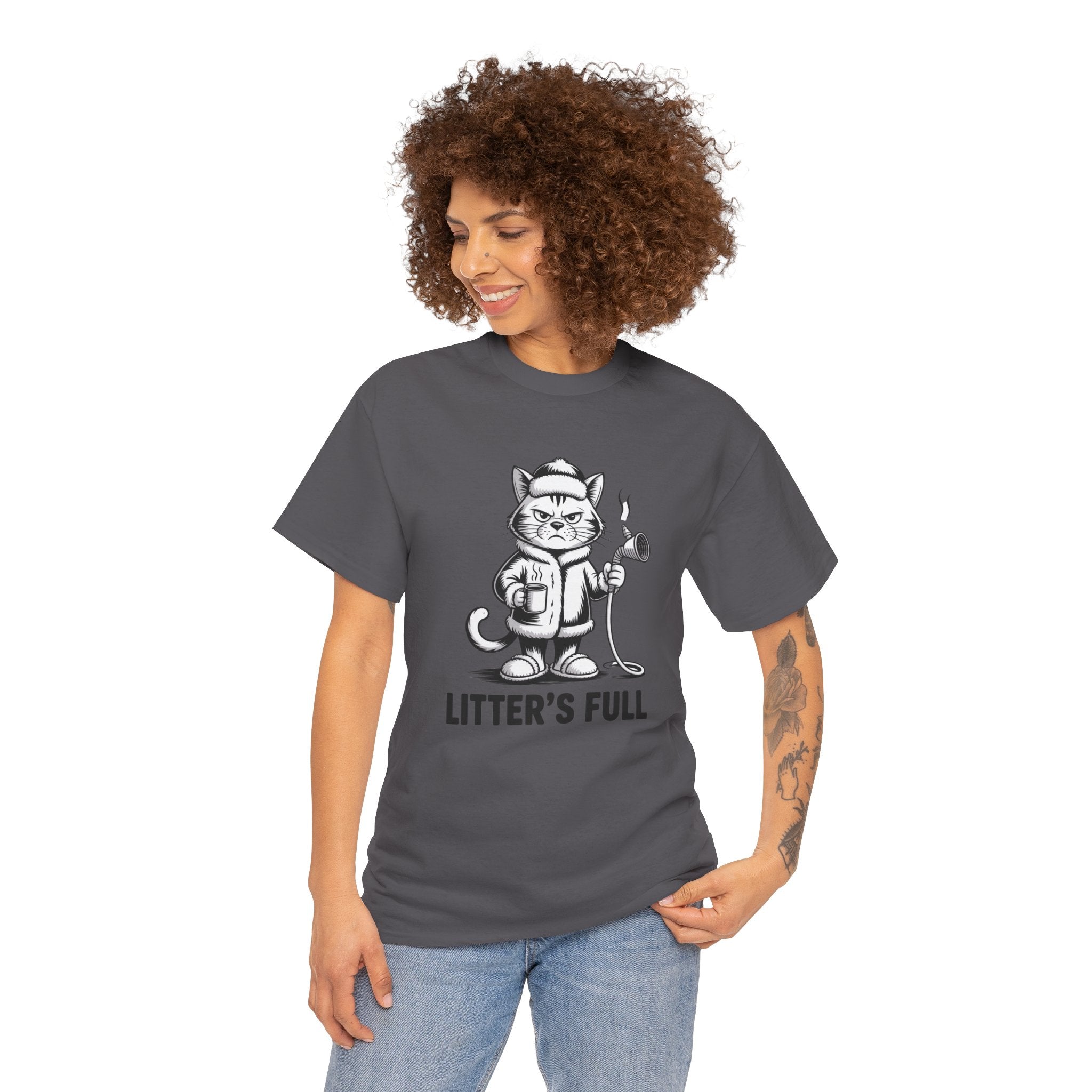 Cat Litter's Full Tee — Funny Cat Graphic T-Shirt