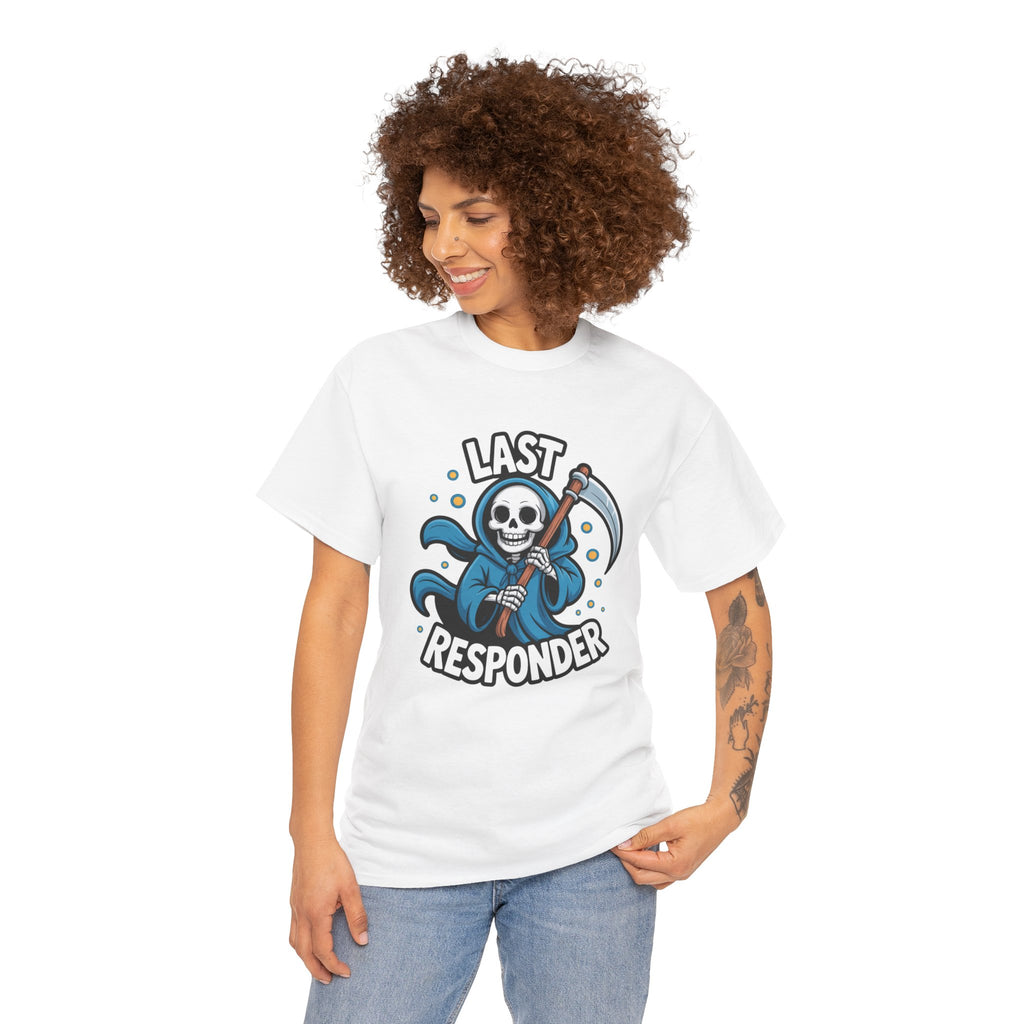 T-Shirt — "Last Responder" Grim Reaper Graphic Tee