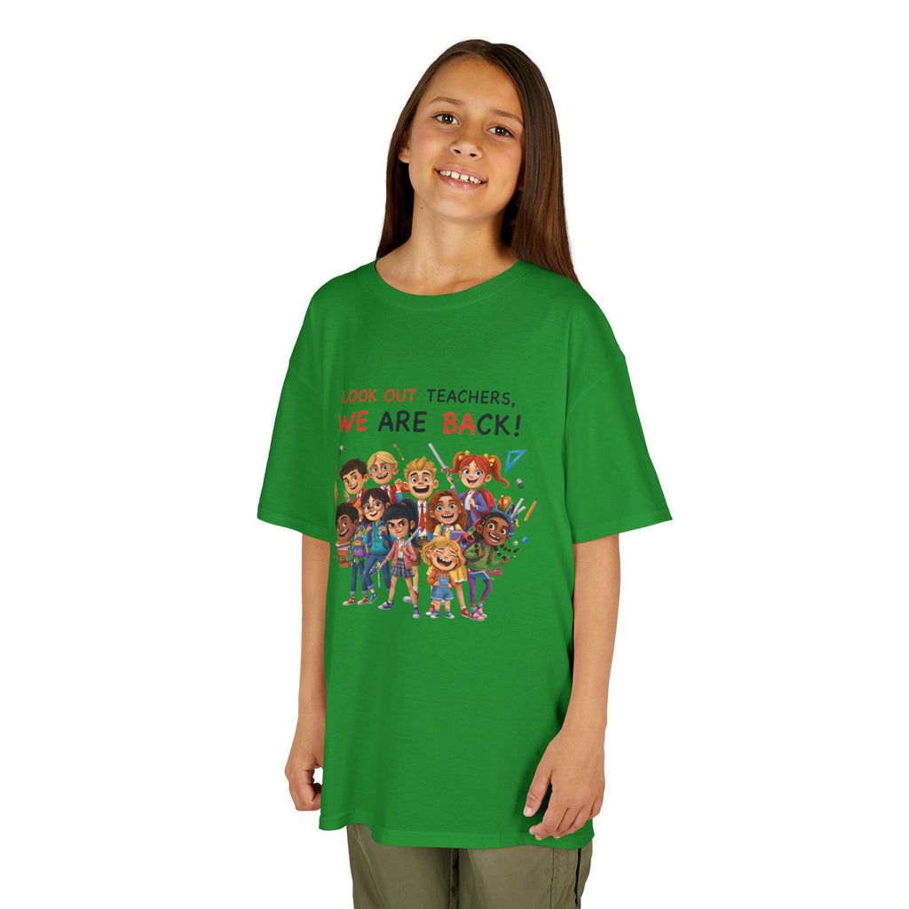 Kids T‑Shirt — "Look Out Teachers, We Are Back!" Back-to-School Graphic Tee