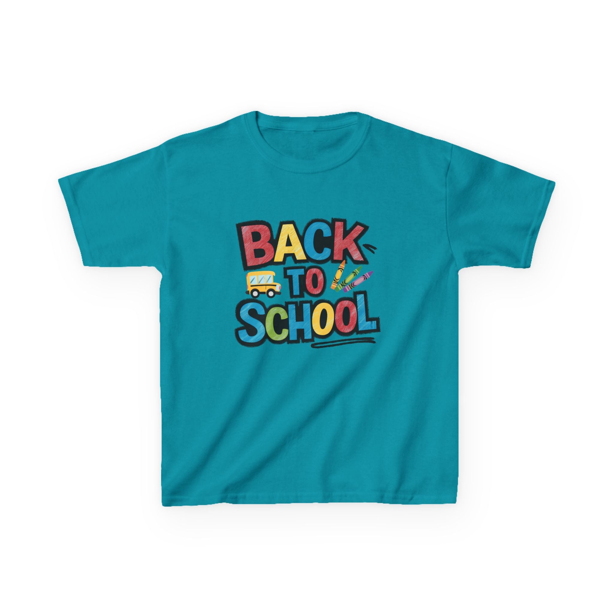 Back to School Kids T-Shirt — Colorful Retro School Design