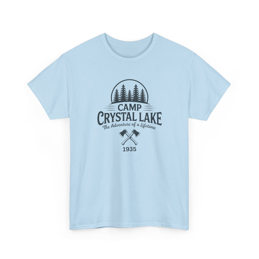 Camp Crystal Lake Tee — Vintage Outdoor Camping Shirt ("Camp Crystal Lake")