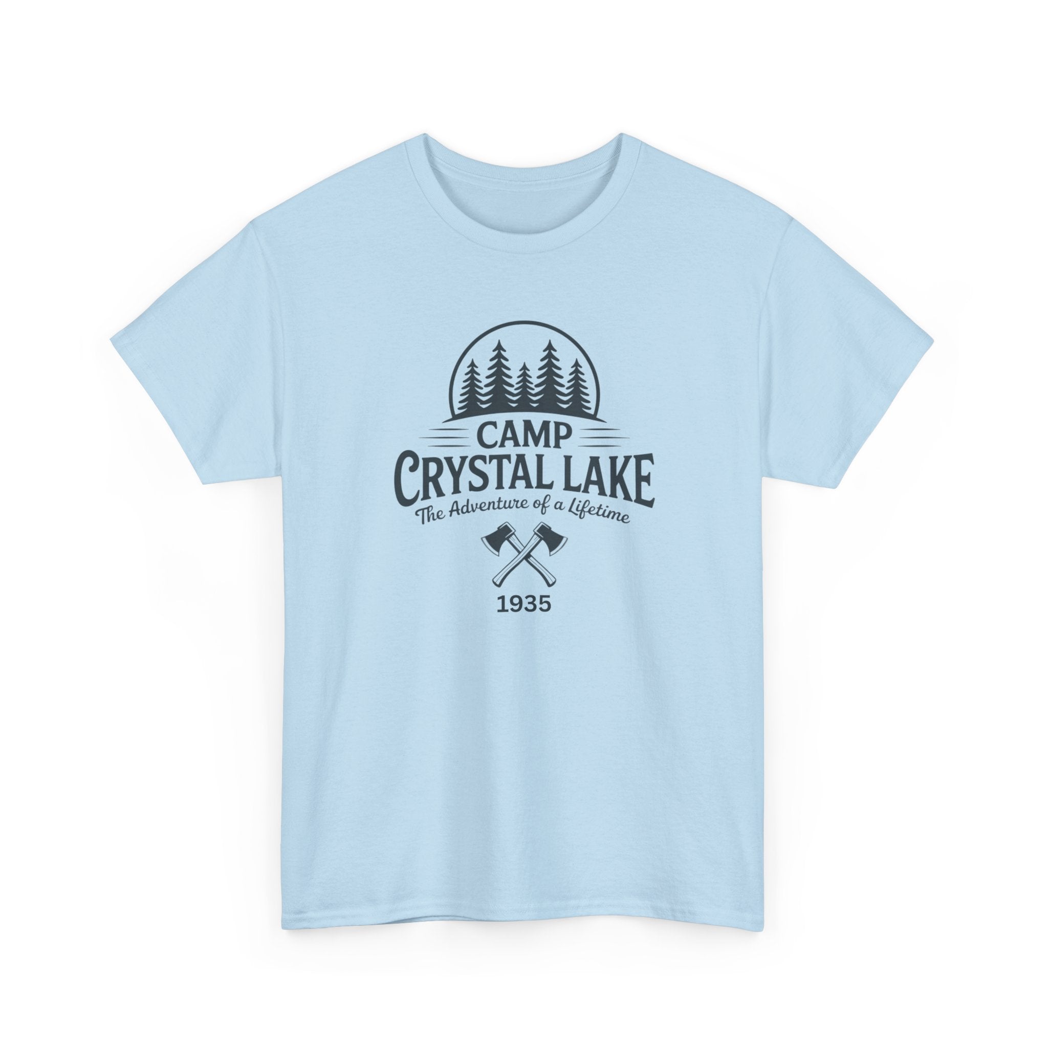 Camp Crystal Lake Tee — Vintage Outdoor Camping Shirt ("Camp Crystal Lake")