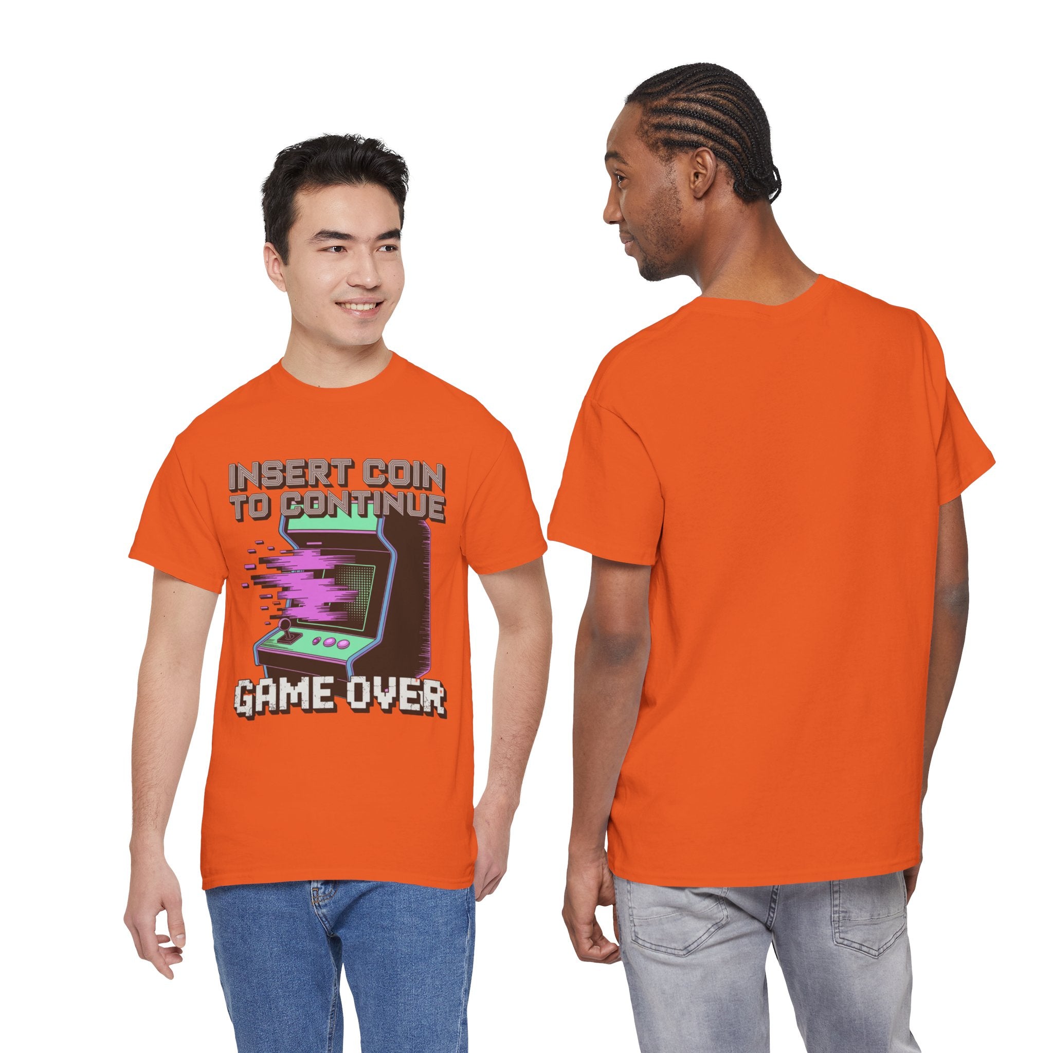 Funny Gamer T-Shirt — Insert Coin to Continue Retro Arcade Gift Tee for Men Women
