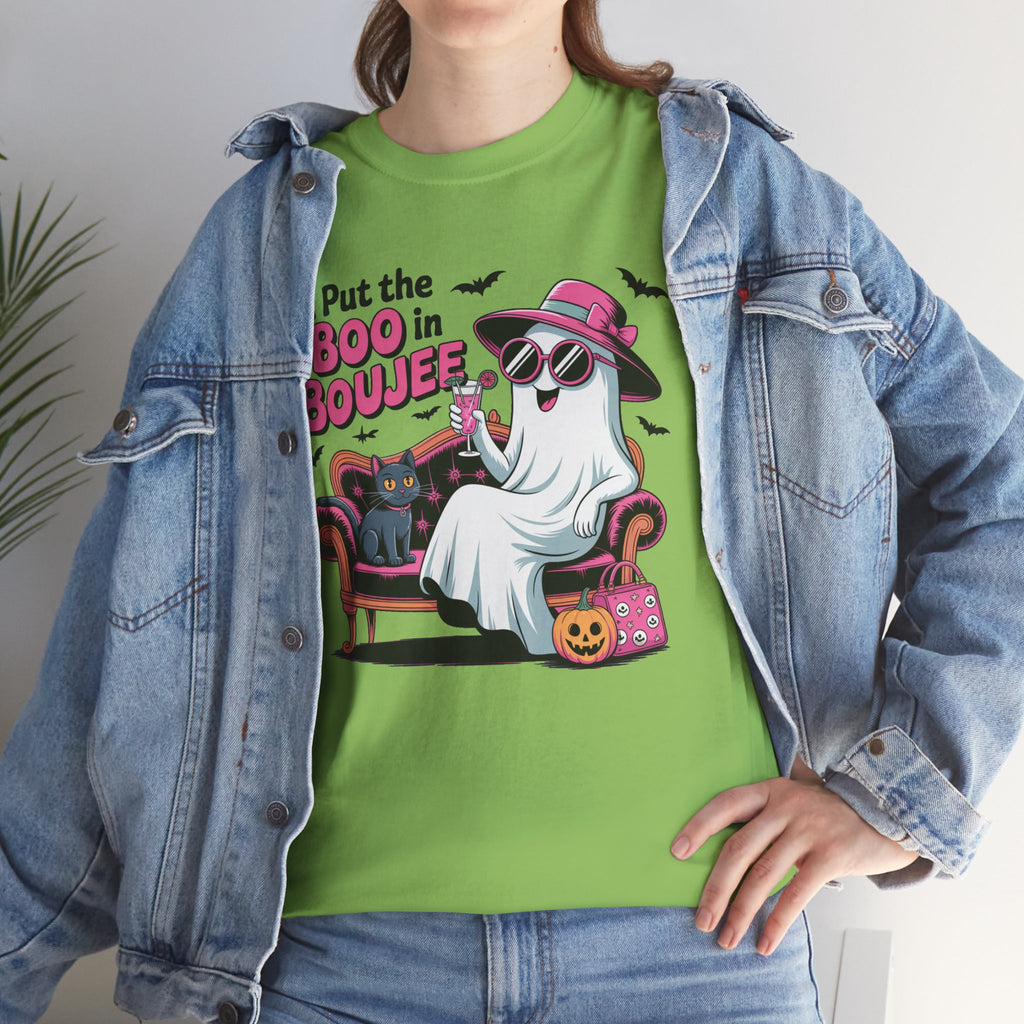 I Put the Boo in Boujee Ghost T-Shirt — Funny Halloween Chic Tee