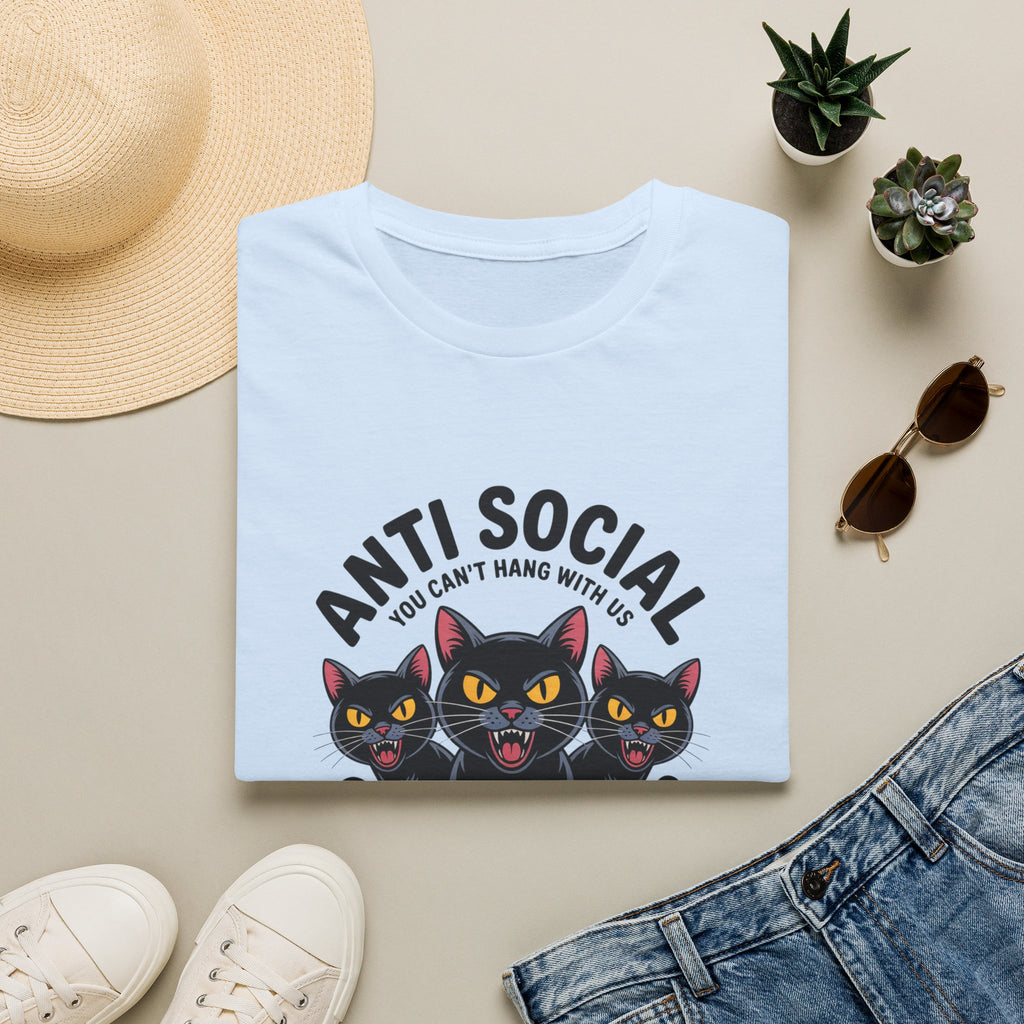 Anti Social Social Club Cat T-Shirt — "You Can't Hang With Us" Graphic Tee