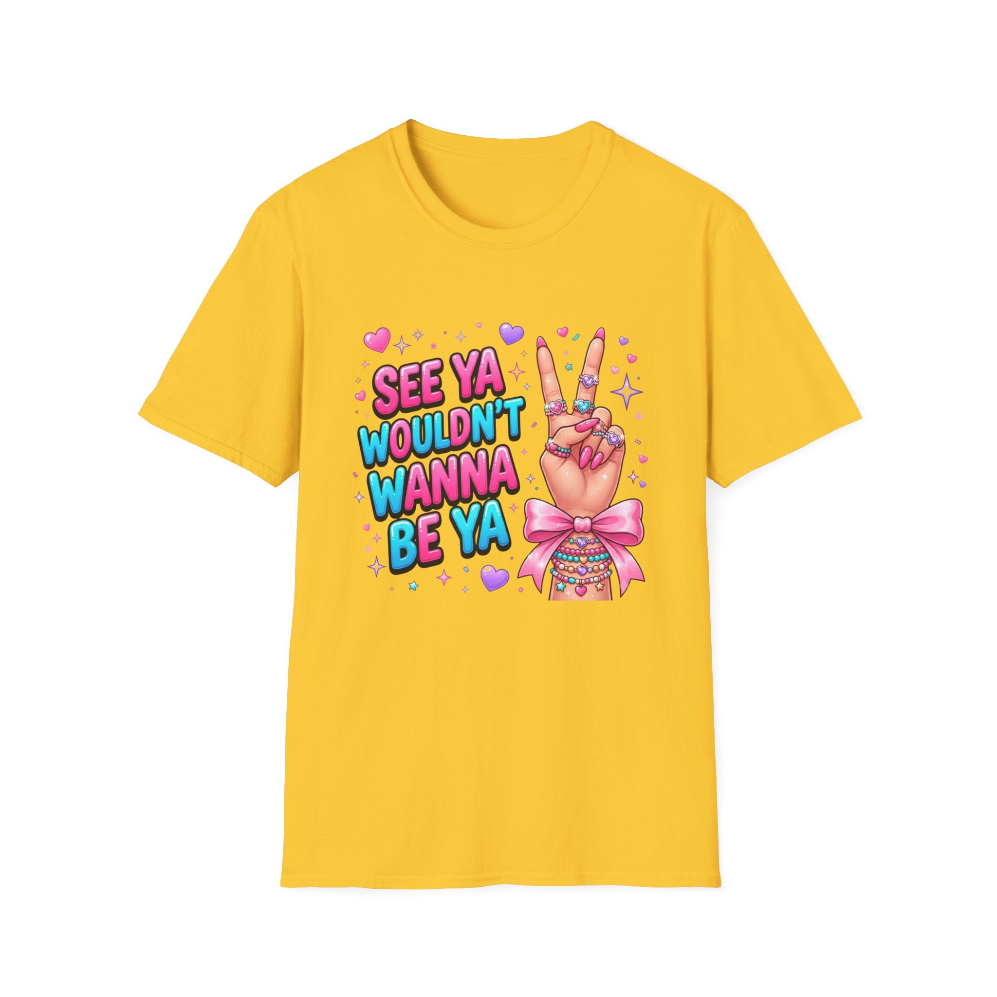See Ya Wouldn't Wanna Be Ya T-Shirt — Sassy Peace Sign Graphic Tee