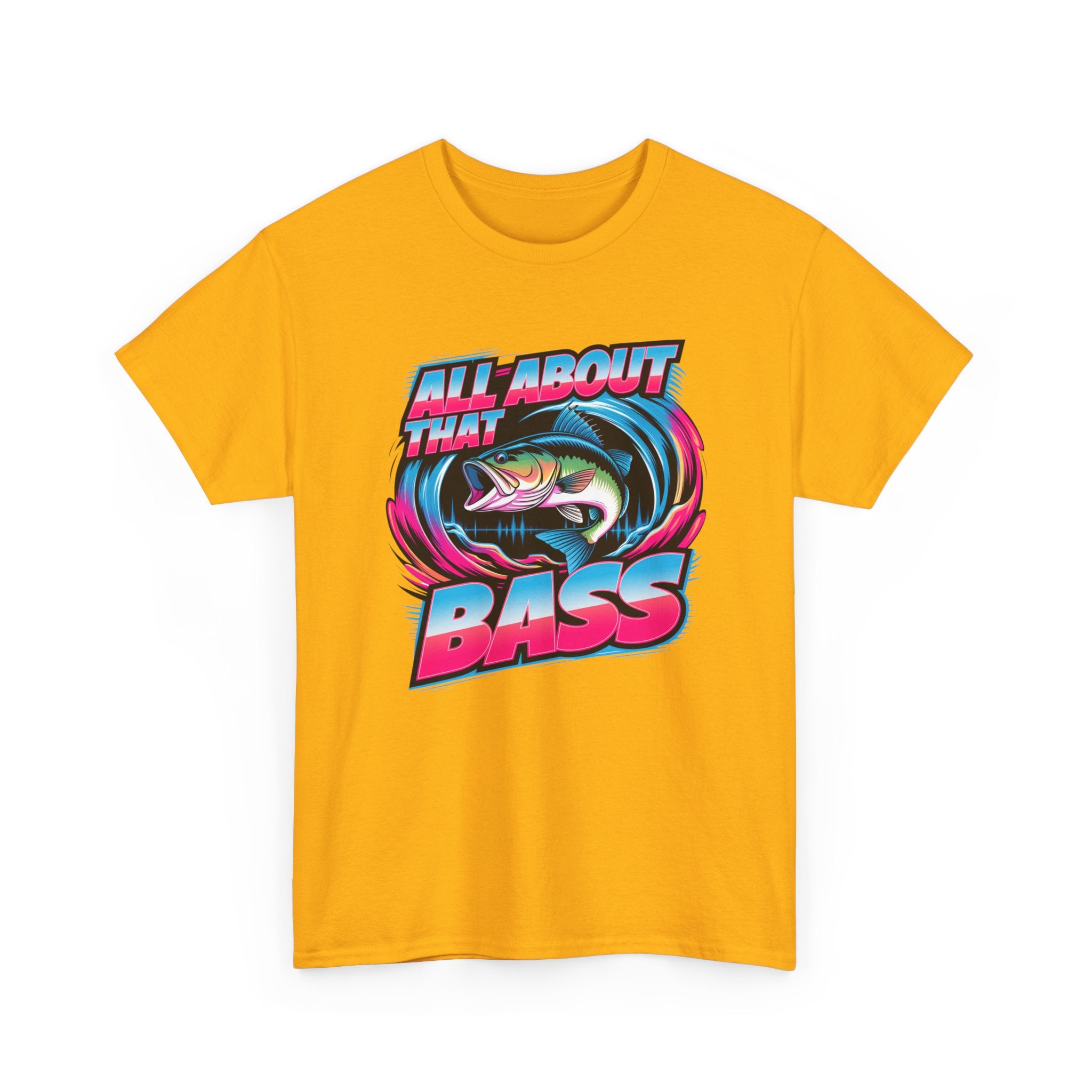 Bass Fishing T-Shirt — "All About That Bass" Retro Graphic Tee