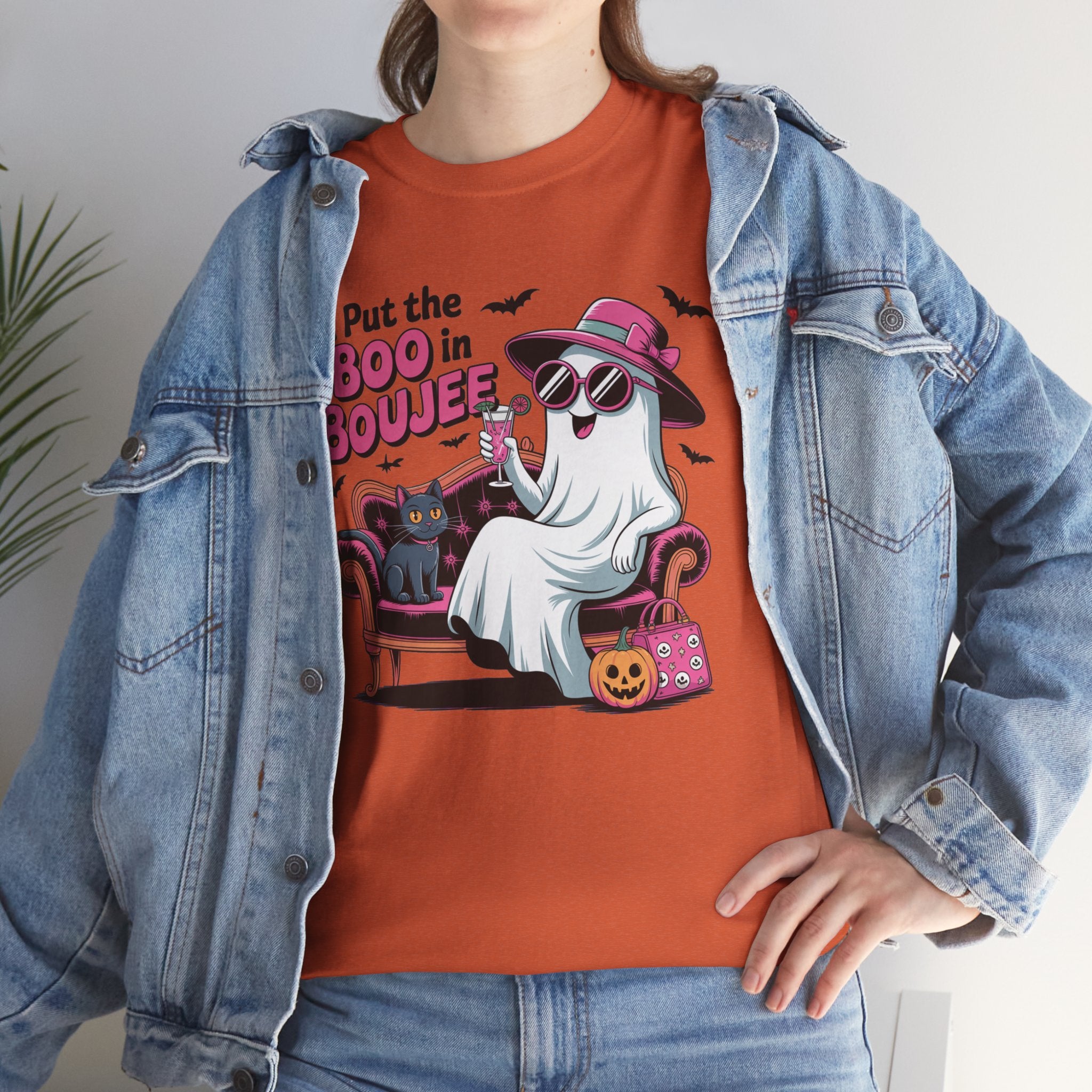 I Put the Boo in Boujee Ghost T-Shirt — Funny Halloween Chic Tee