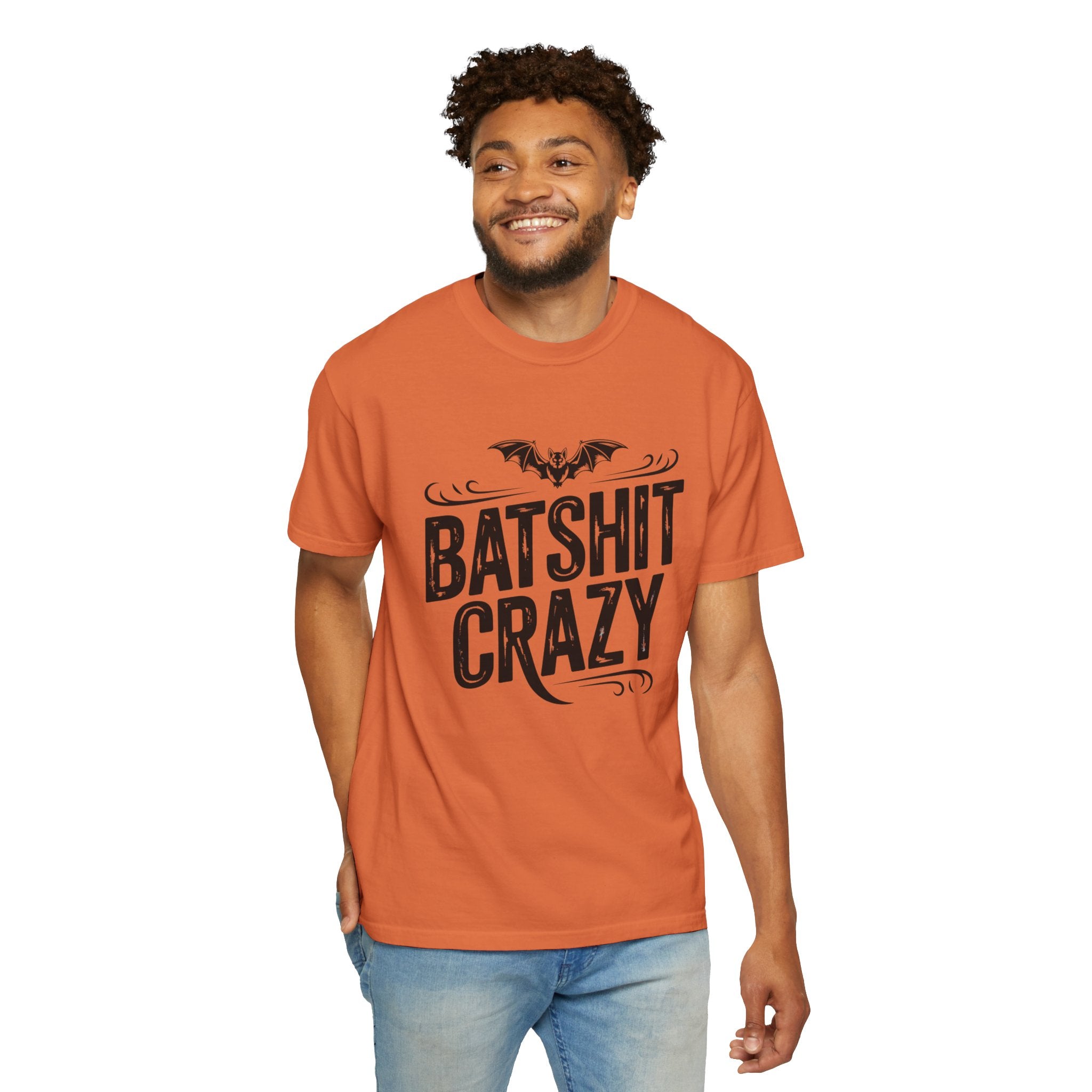 Batshit Crazy T-Shirt — Funny Gothic Bat Graphic Tee for Halloween & Gifts