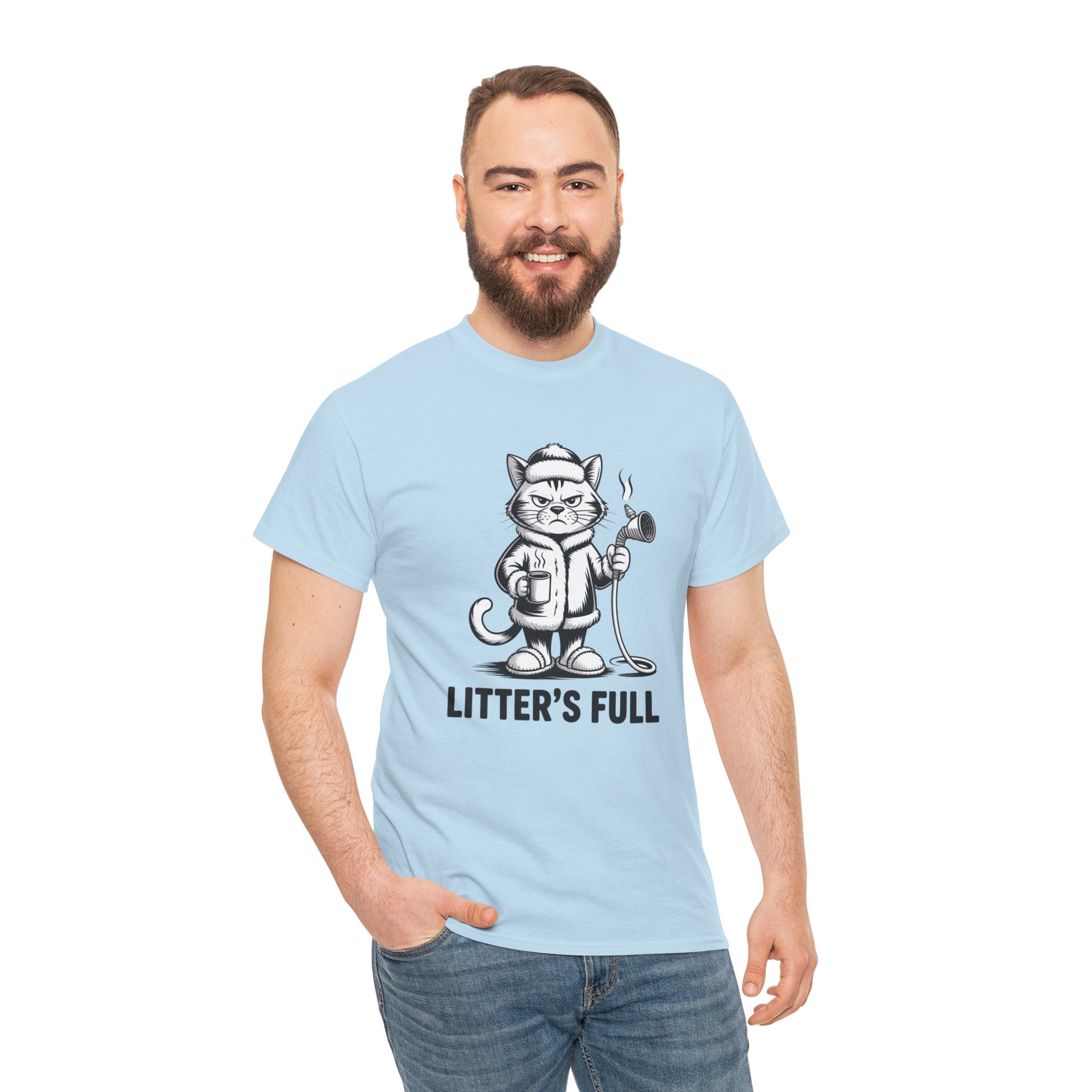 Cat Litter's Full Tee — Funny Cat Graphic T-Shirt