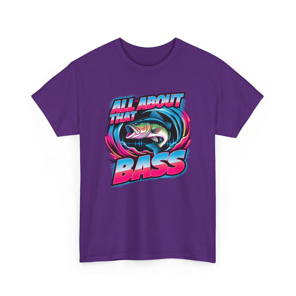 Bass Fishing T-Shirt — "All About That Bass" Retro Graphic Tee