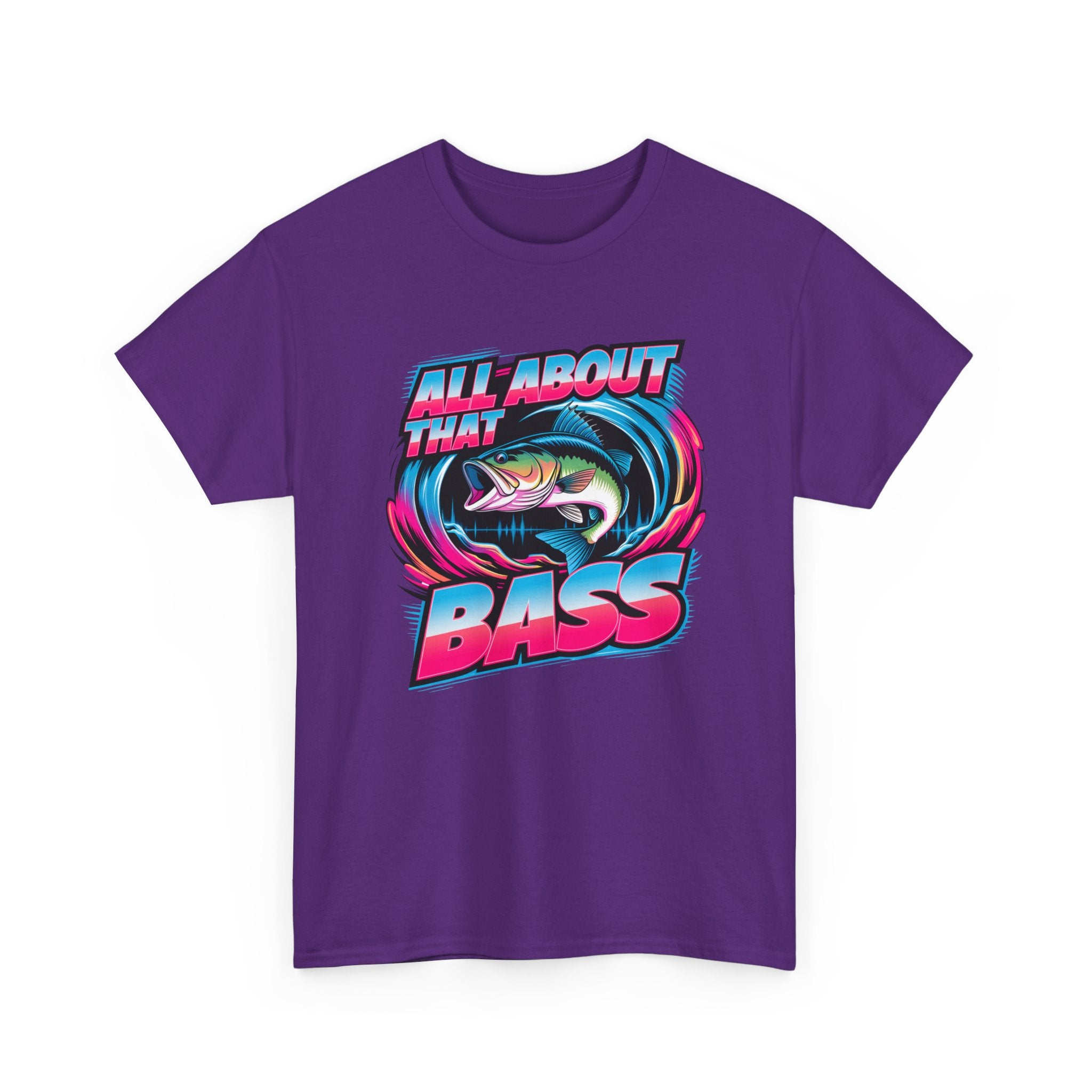 Bass Fishing T-Shirt — "All About That Bass" Retro Graphic Tee