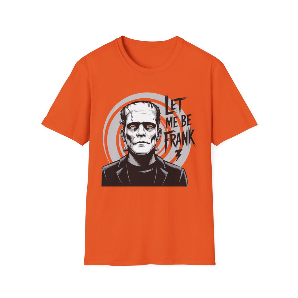 Frankenstein Monster Graphic T-Shirt — "Let Me Be Frank" Halloween Tee