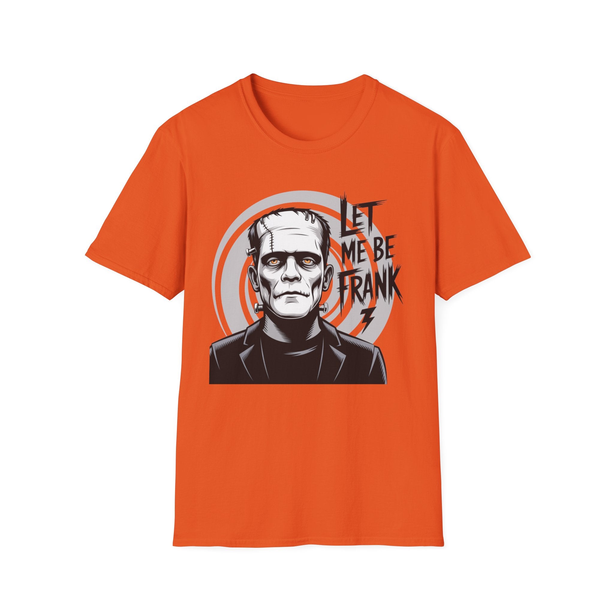 Frankenstein Monster Graphic T-Shirt — "Let Me Be Frank" Halloween Tee