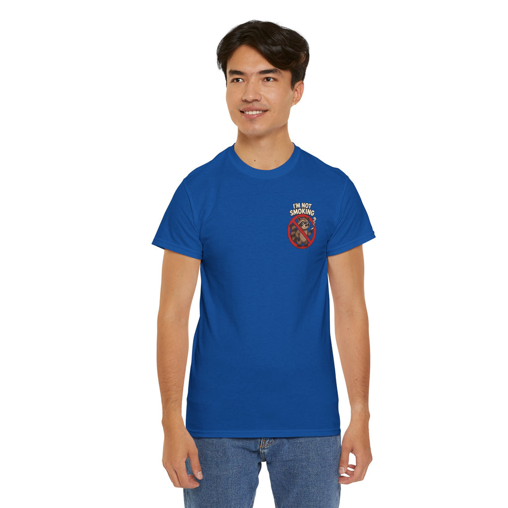 Graphic Tee — "What Are You Looking At?" Raccoon Illustration T-Shirt