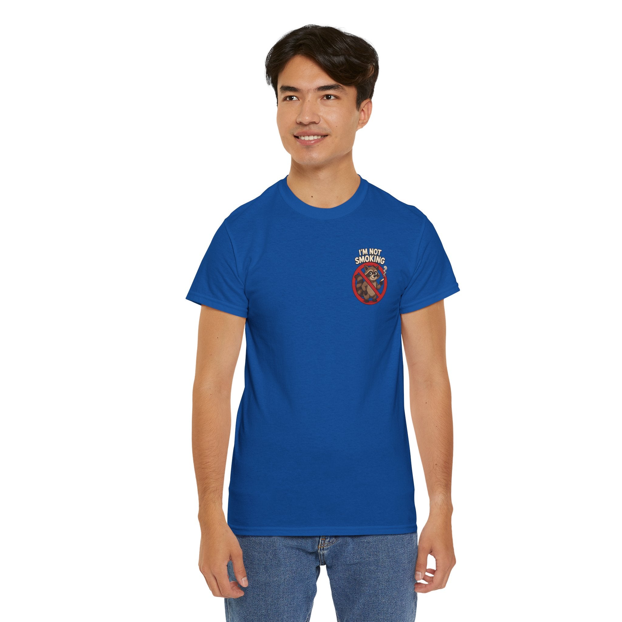 Graphic Tee — "What Are You Looking At?" Raccoon Illustration T-Shirt