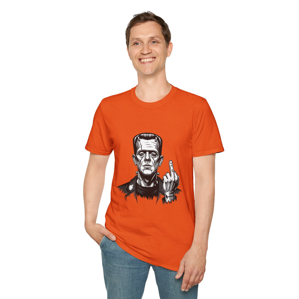 Frankenstein Middle Finger T-Shirt — Funny Gothic Monster Tee