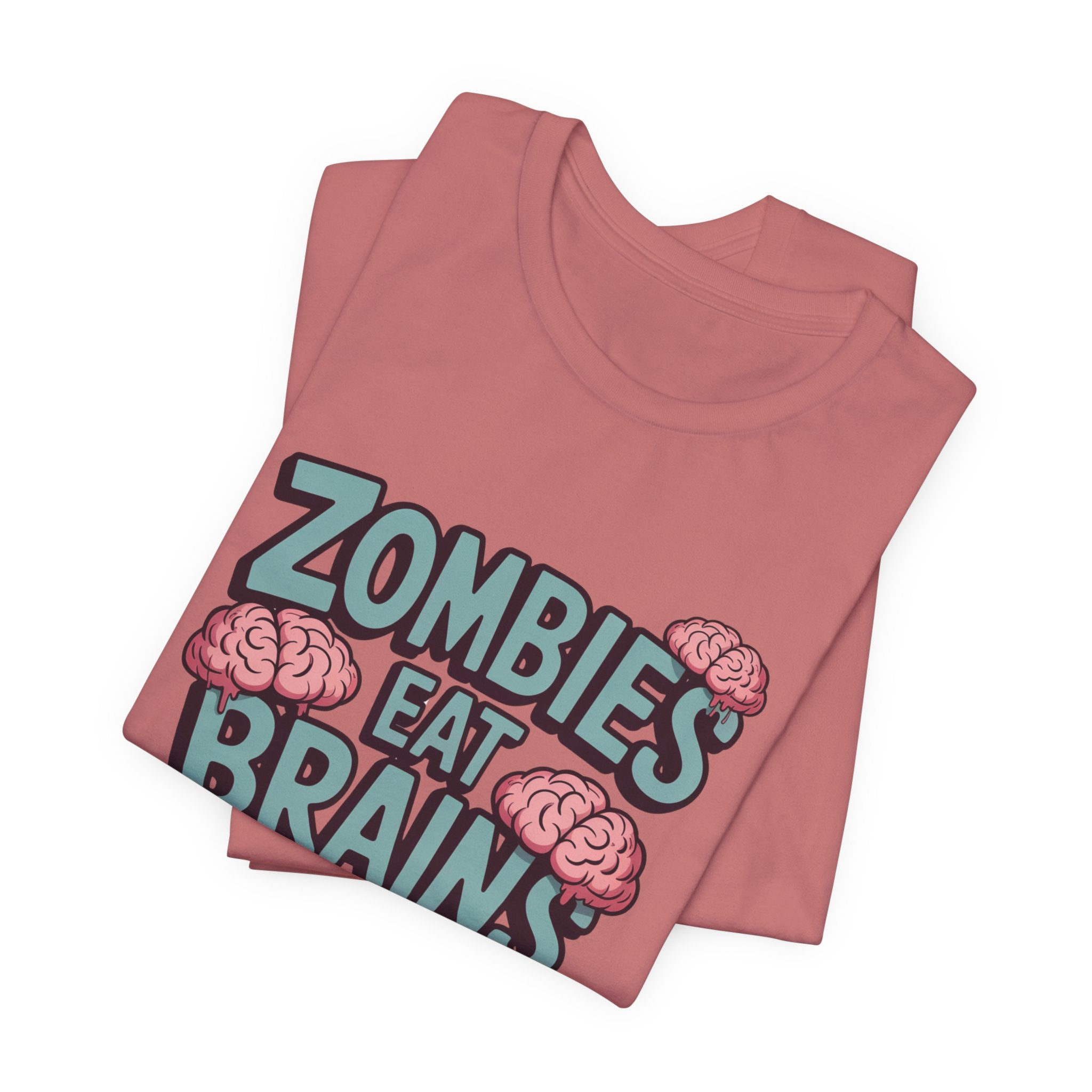 Zombies Eat Brains T‑Shirt — Funny Halloween Horror Tee ("Don't Worry, You Are Safe")