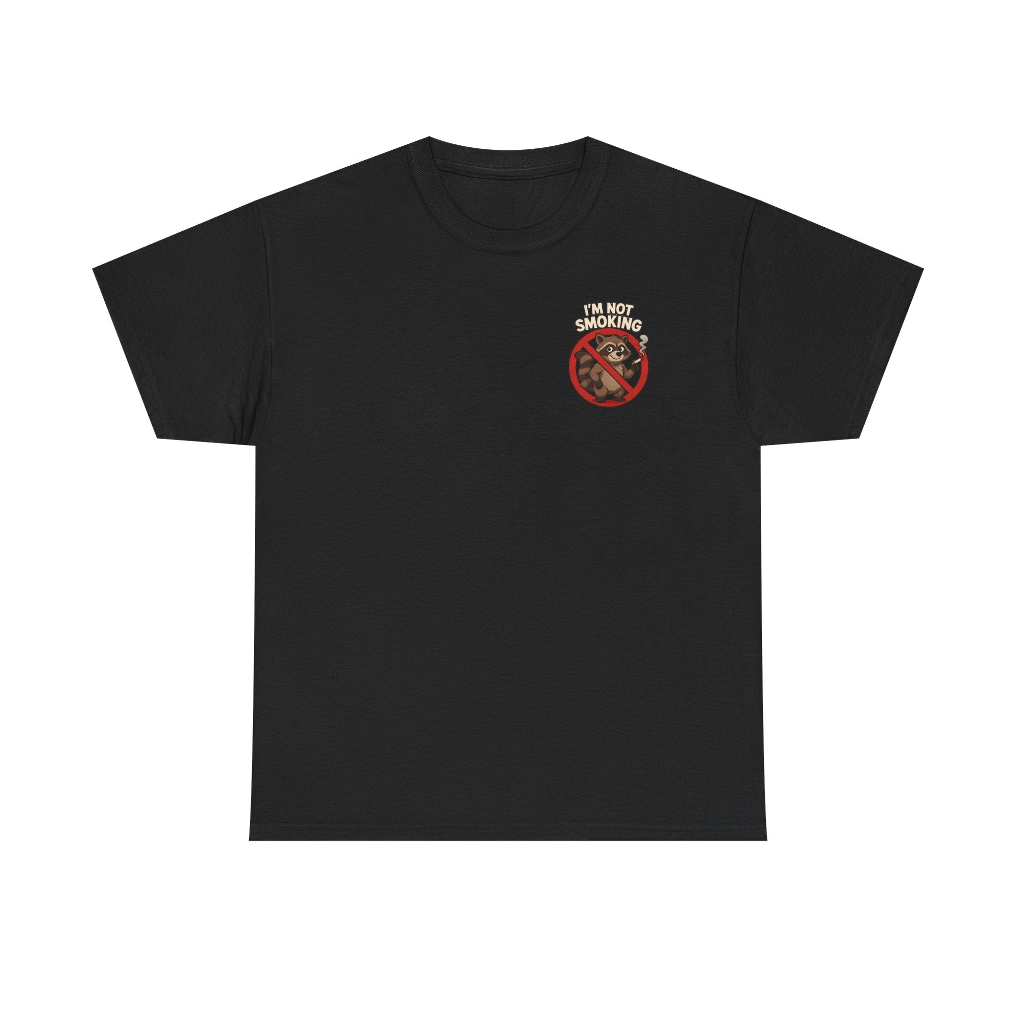 Graphic Tee — "What Are You Looking At?" Raccoon Illustration T-Shirt
