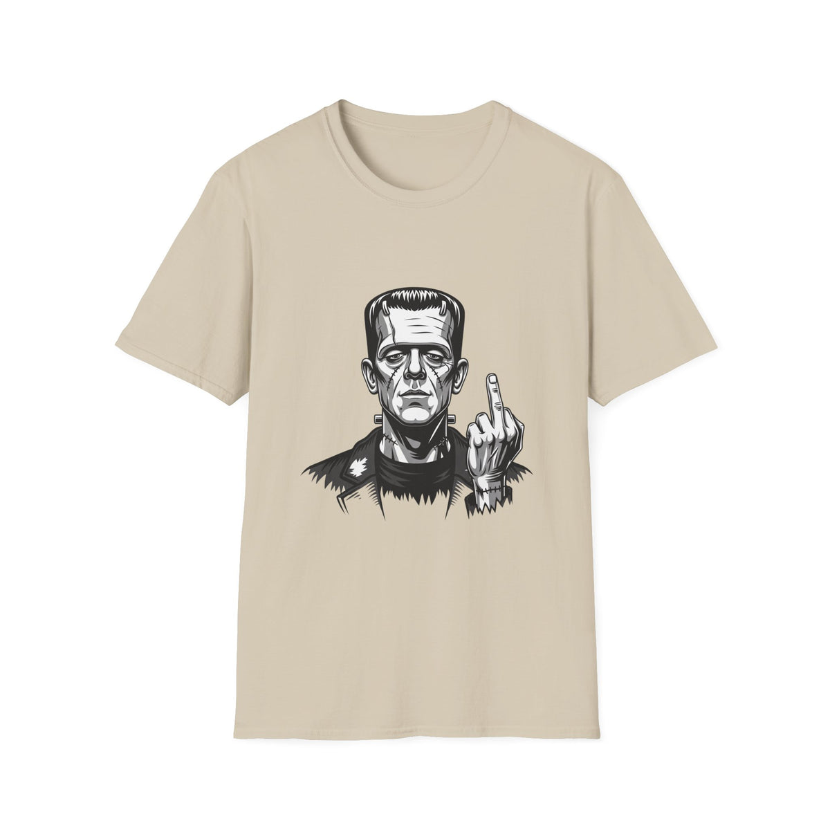 Frankenstein Middle Finger T-Shirt — Funny Gothic Monster Tee
