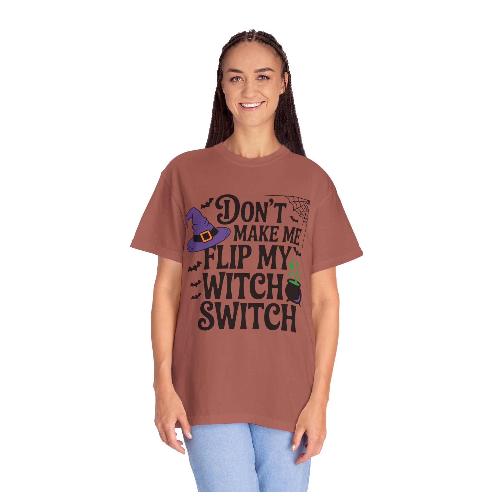 Halloween T-Shirt: "Don't Make Me Flip My Witch Switch" Graphic Tee