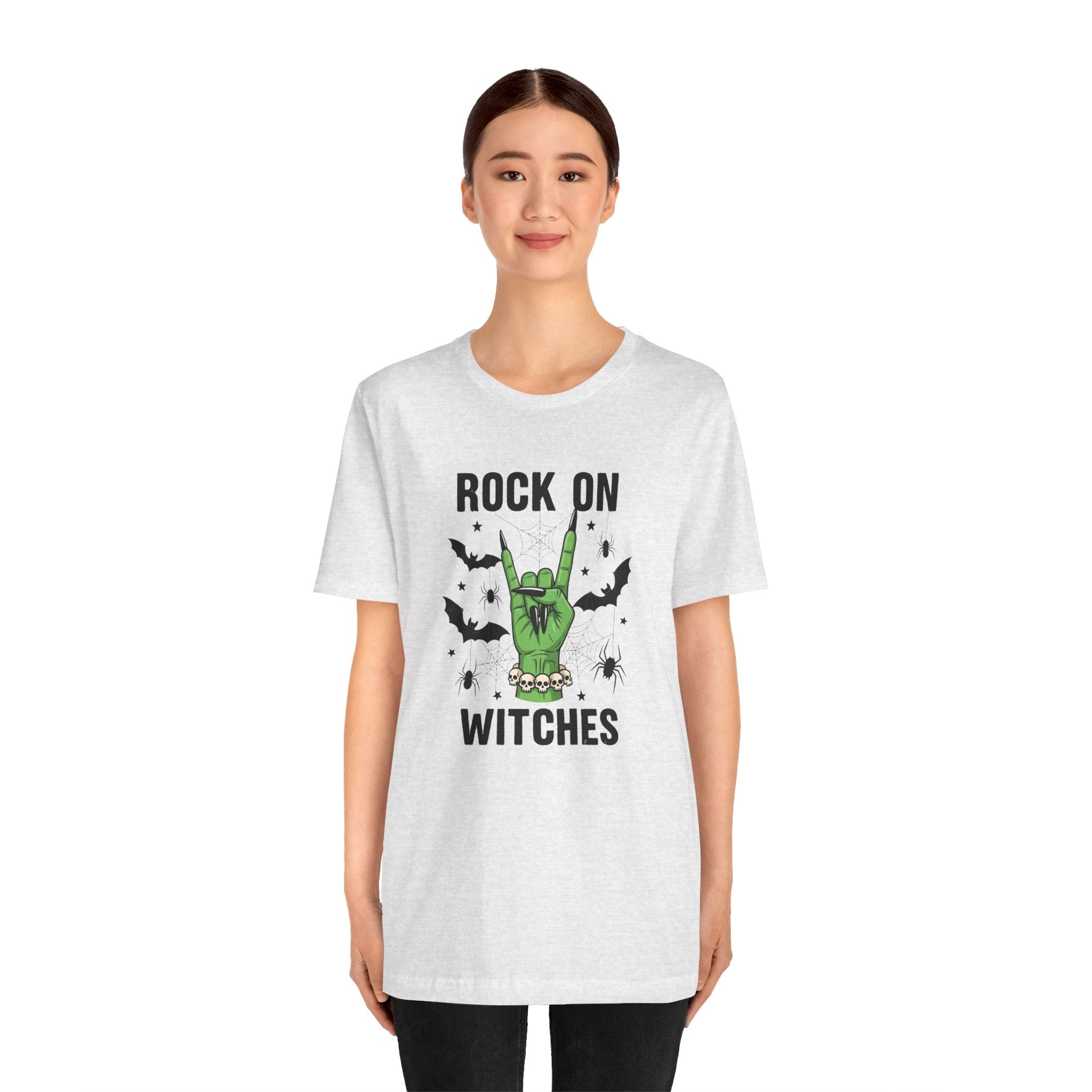 Rock On Witches T-Shirt — Halloween Witch Hand Graphic Tee