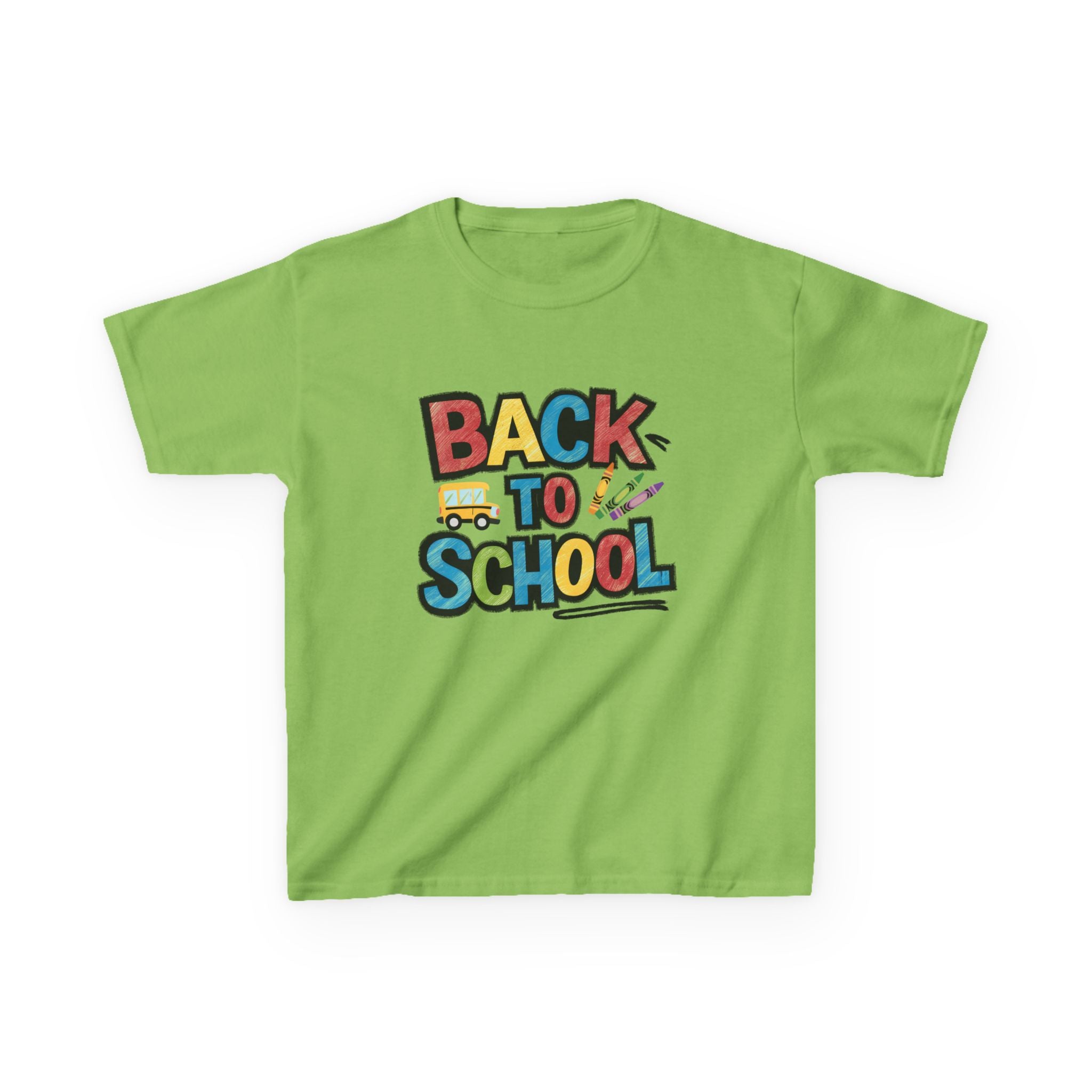 Back to School Kids T-Shirt — Colorful Retro School Design
