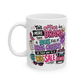 Ceramic Mug — Funny Work Life Coffee Cup with 'This Office has More Drama than a Bus.' Design