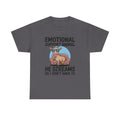 Funny Goat T-Shirt — He Screams So I Don't Have To Emotional Support Animal Gift Tee